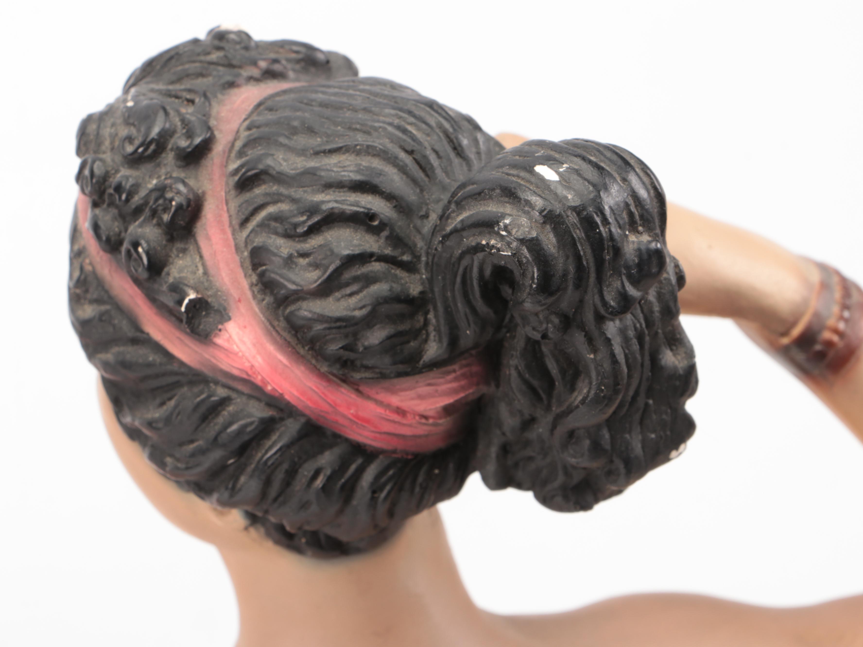 Venus Victorious Style Painted Chalkware Figurine, Mid to Late 20th Century