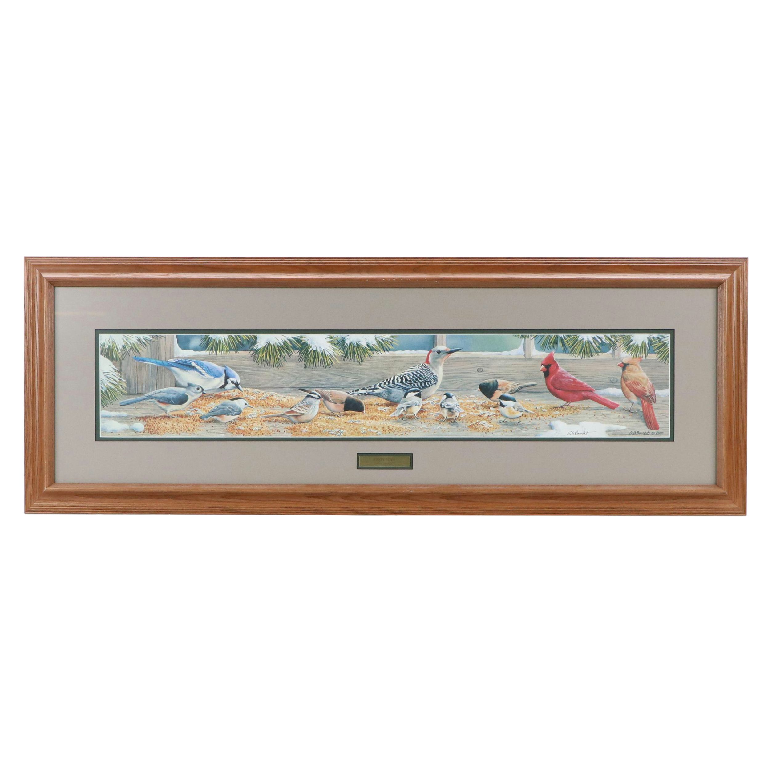 Susan D. Bourdet Offset Lithograph "Winter Feast," 2000