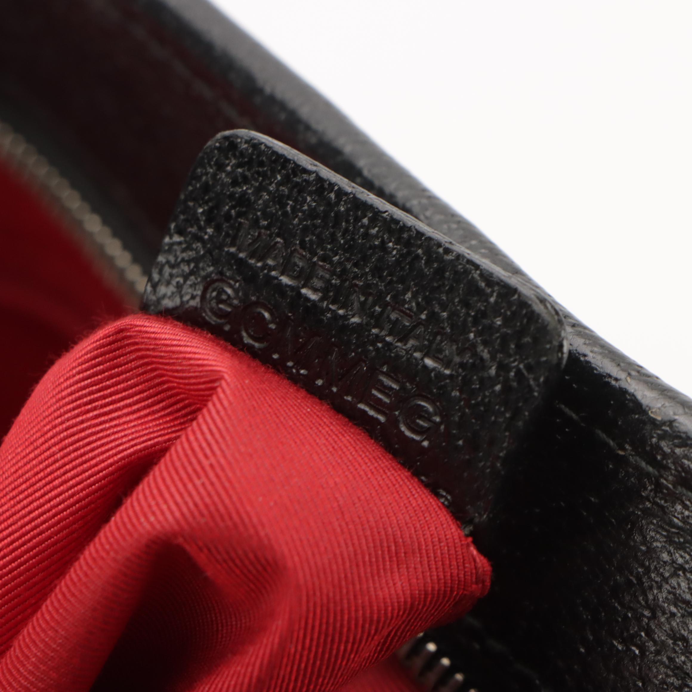 BVLGARI Black Jacquard Canvas and Cinghiale Leather Logomania Tote