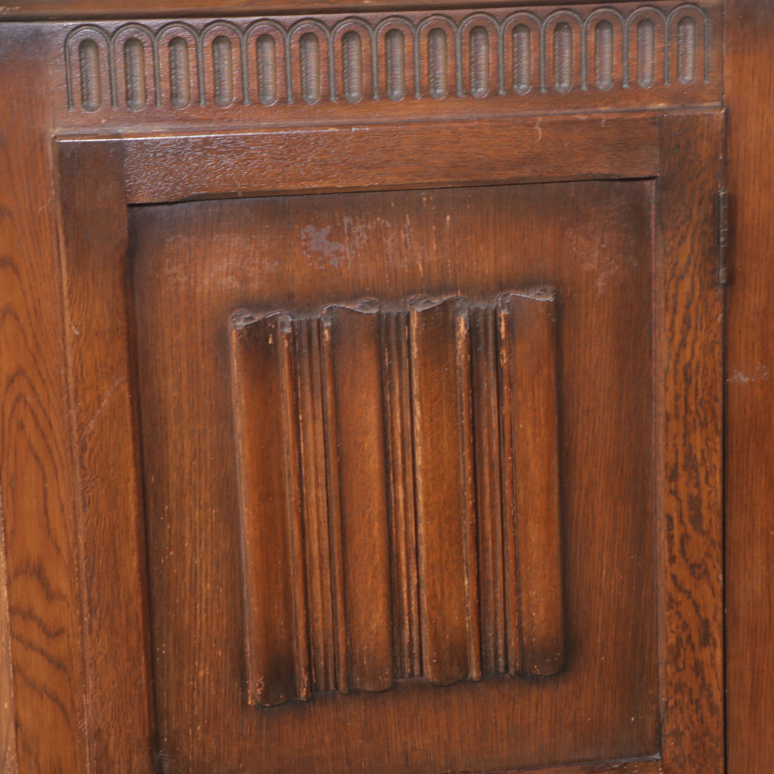 Oak Single Wardrobe, Early to Mid-20th Century