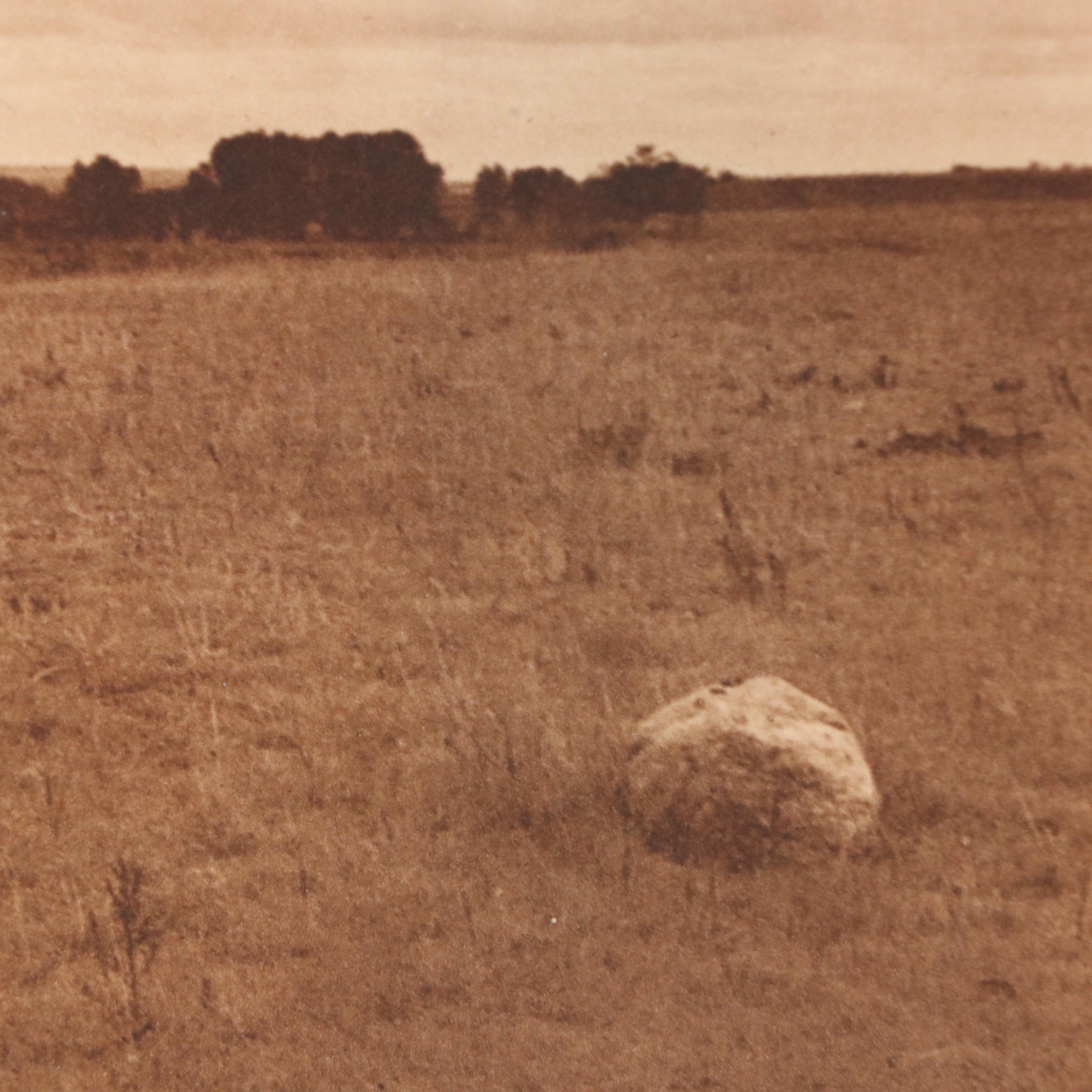 After Edward Sheriff Curtis Photogravure "The Mythic Stone - Hidatsa"