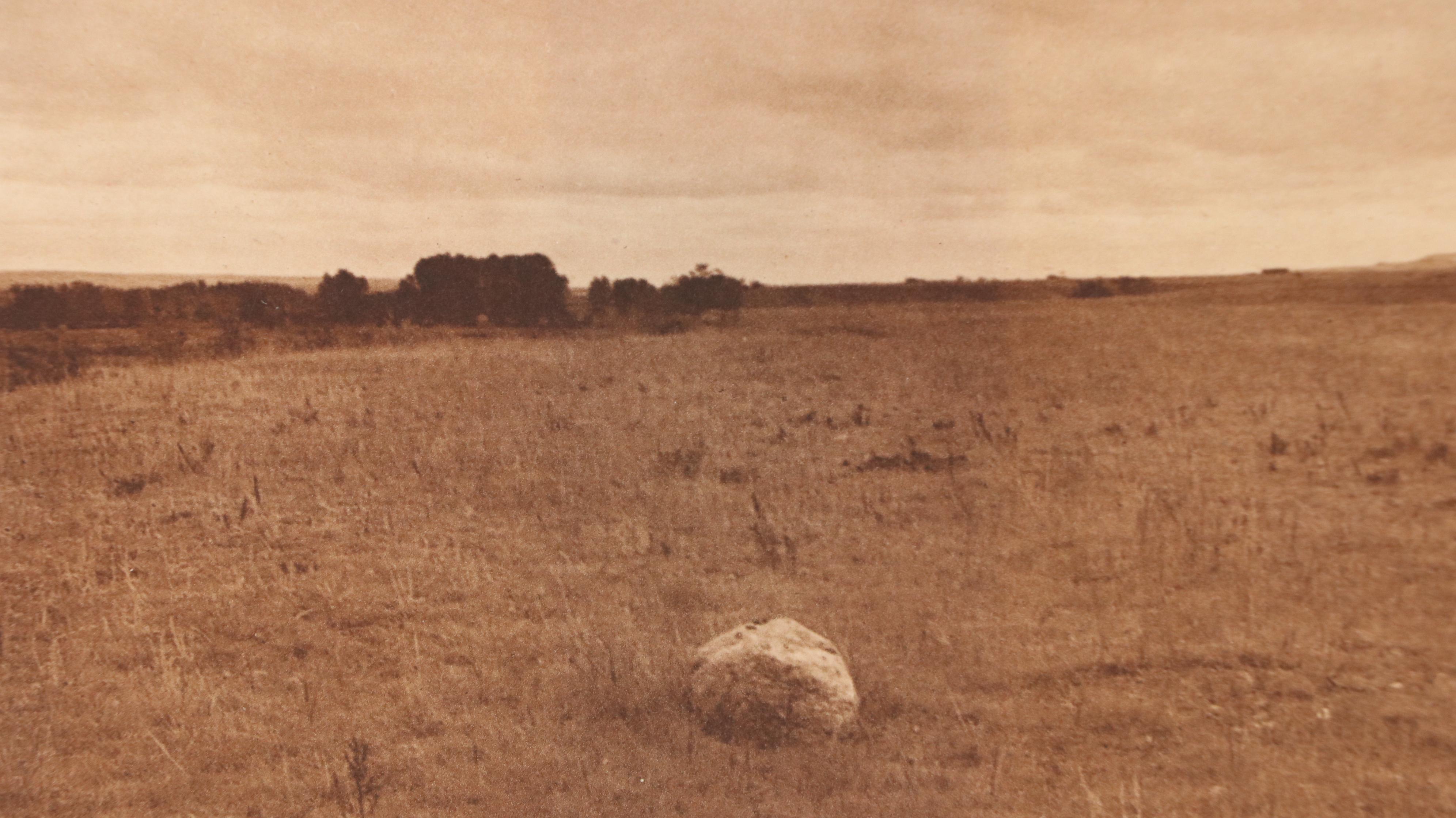 After Edward Sheriff Curtis Photogravure "The Mythic Stone - Hidatsa"