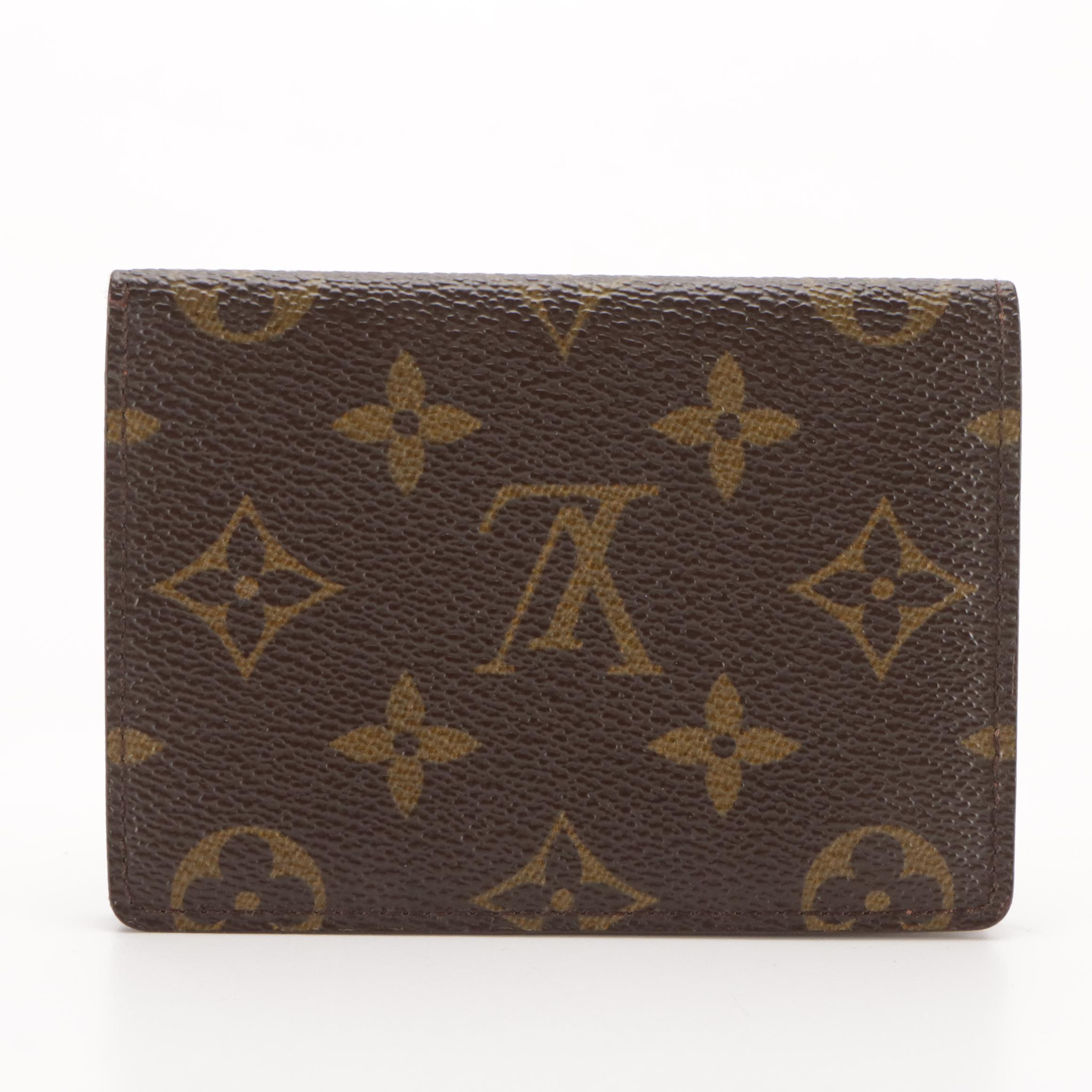 Louis Vuitton Bifold Card Holder/ID Case in Monogram Canvas
