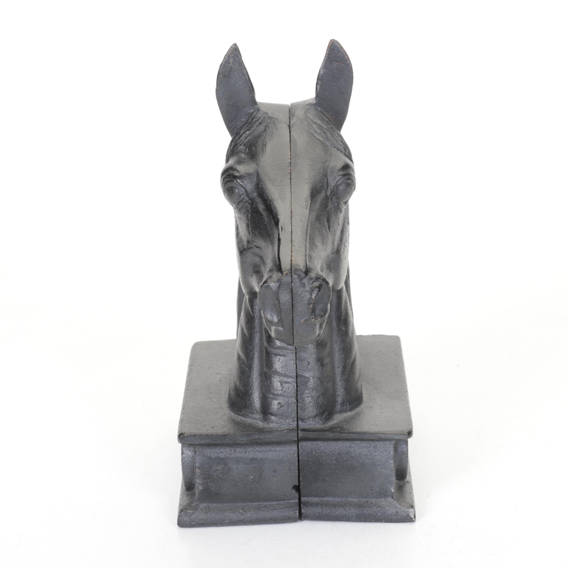 Metalcrafters Cast Iron Horse Bookends