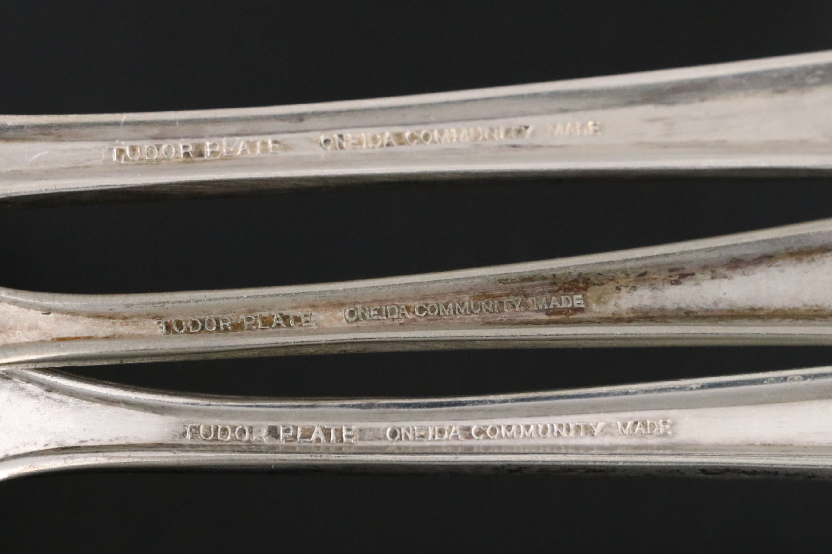Oneida Community "Tudor Plate" with Other Silverplate Flatware
