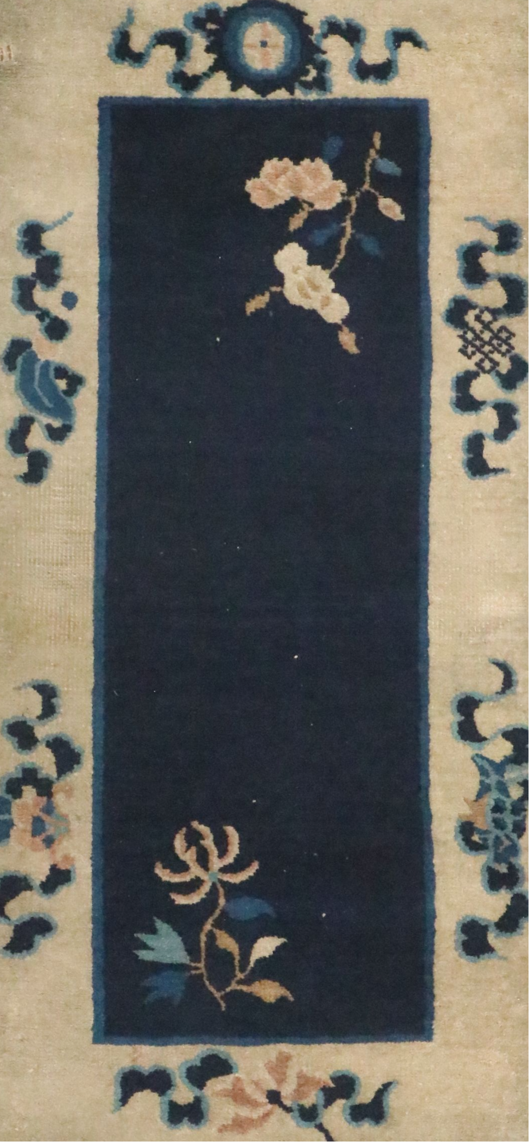 2'1 x 3'11 Hand-Knotted Chinese Nichols Art Deco Style Accent Rug