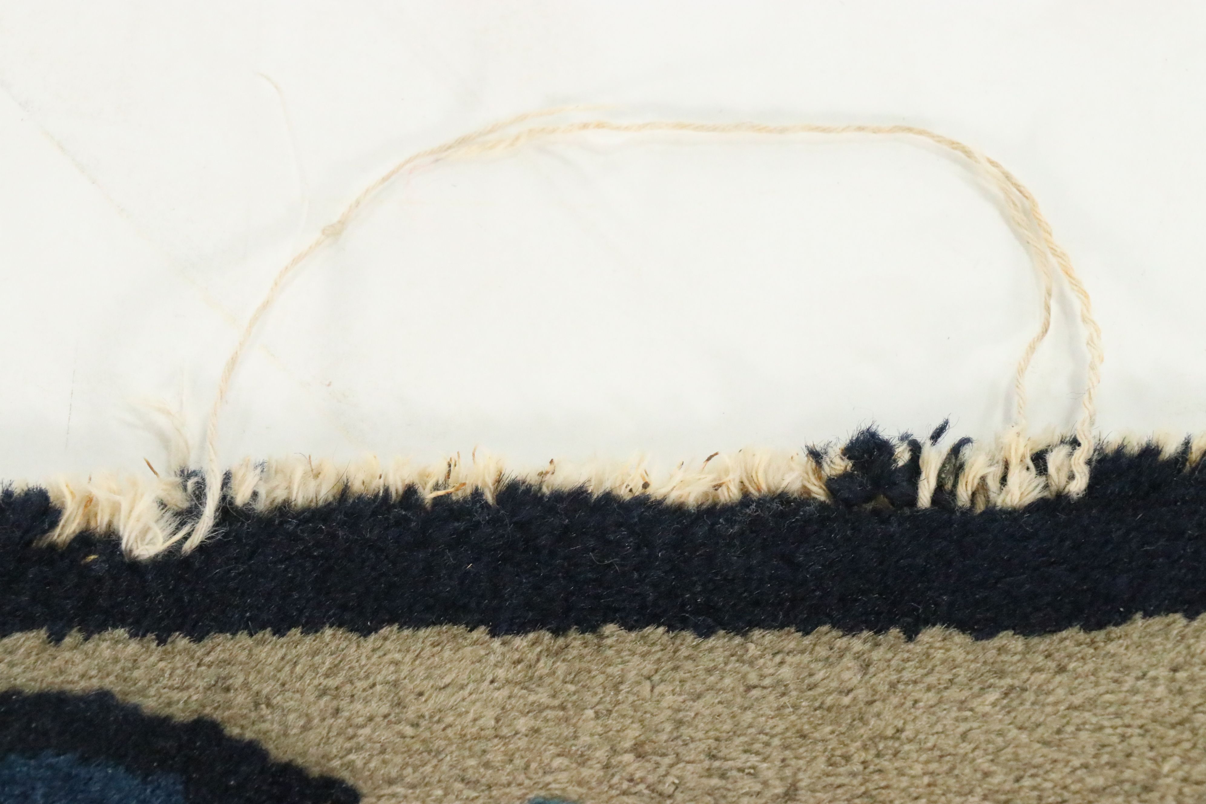 2'1 x 3'11 Hand-Knotted Chinese Nichols Art Deco Style Accent Rug