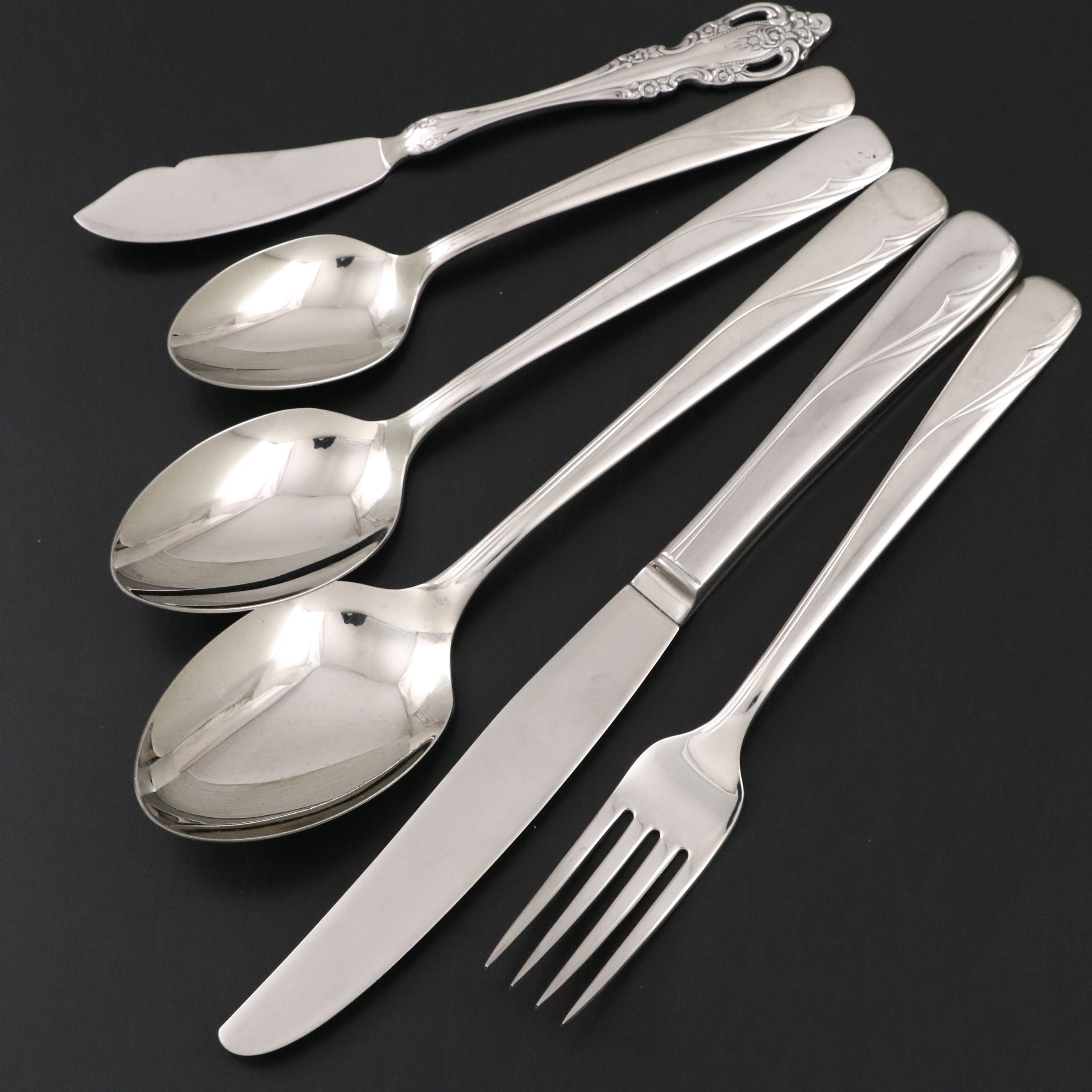 Oneida "Oceanic" and Other Stainless Steel Flatware