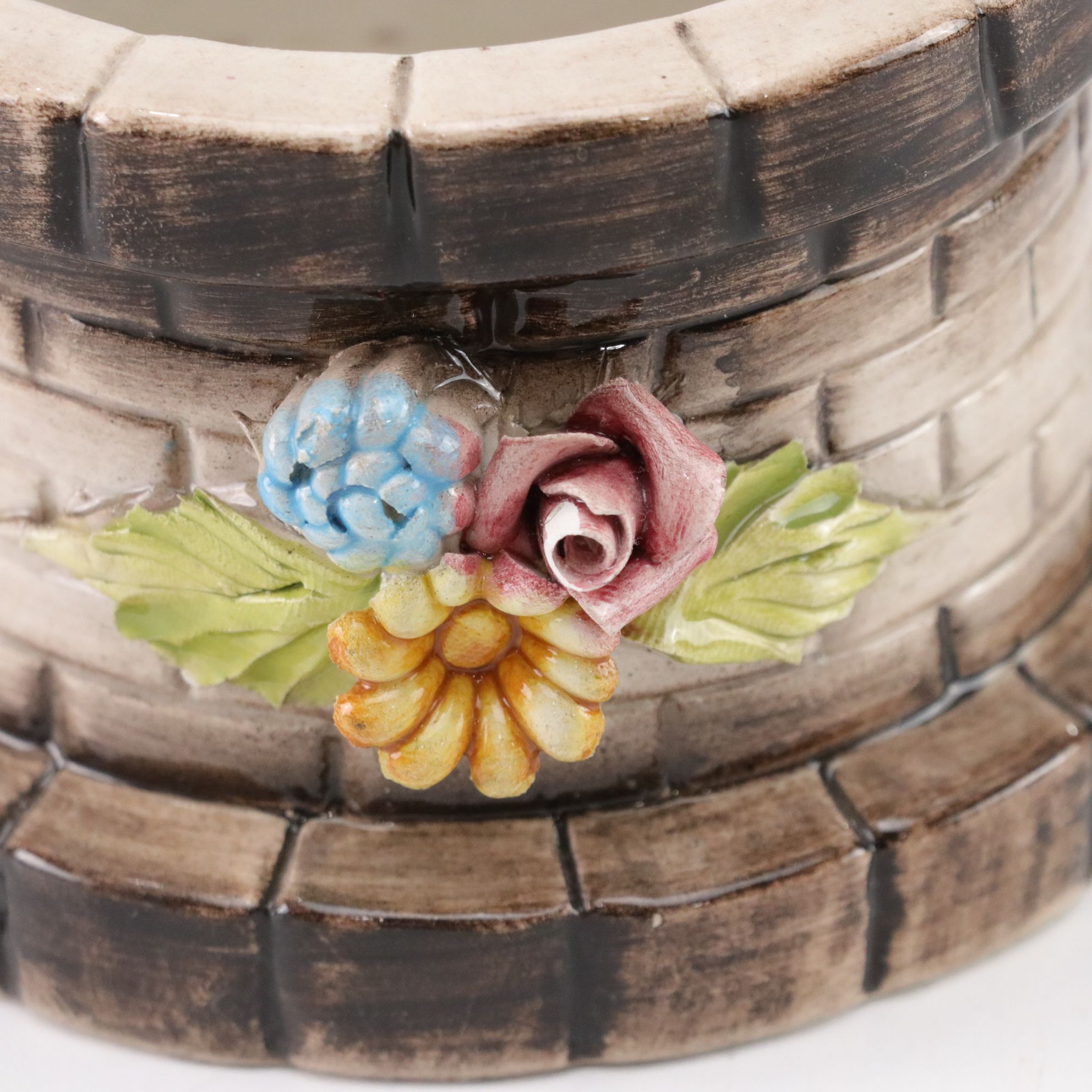 Capodimonte Wishing Well Baskets with Hanging Buckets