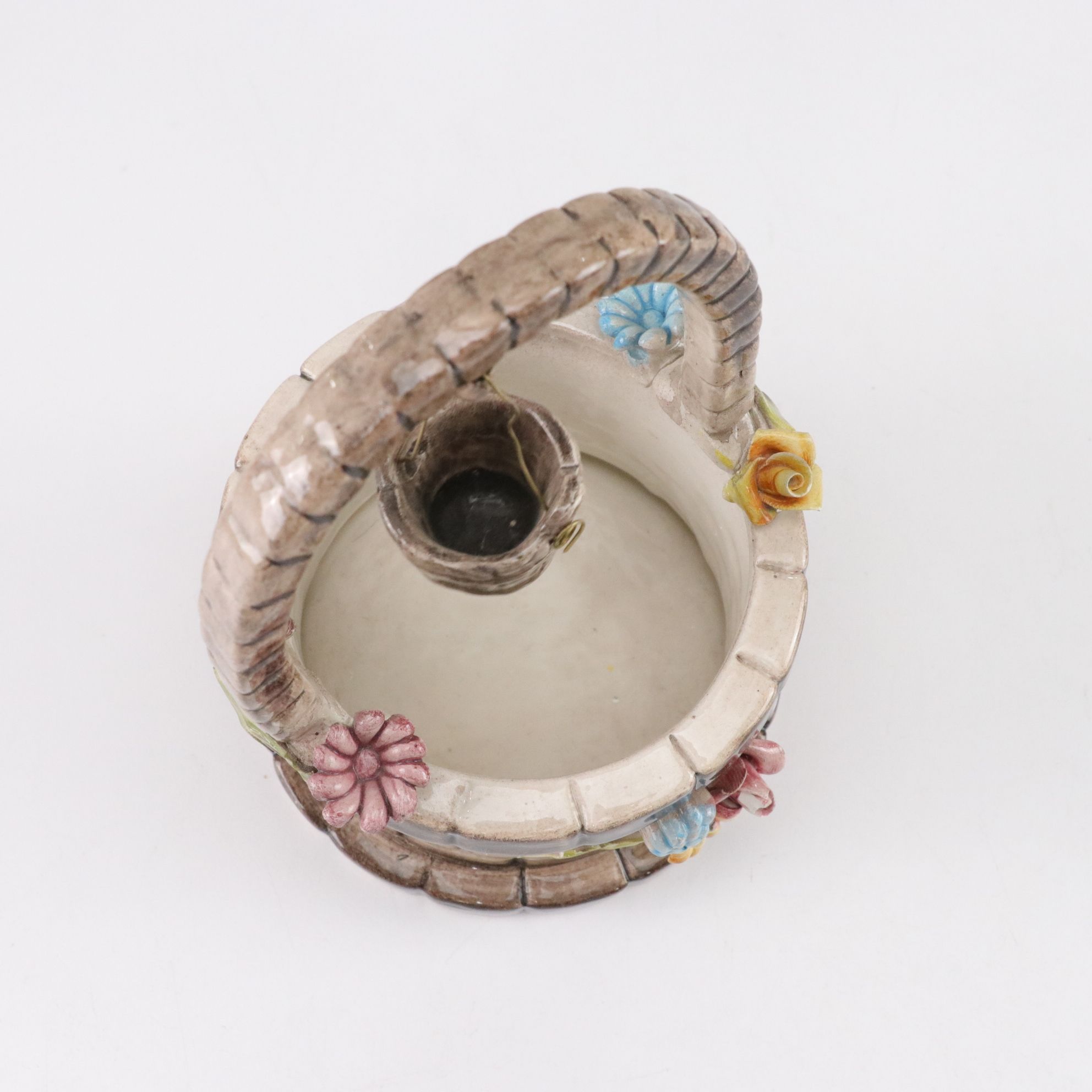 Capodimonte Wishing Well Baskets with Hanging Buckets