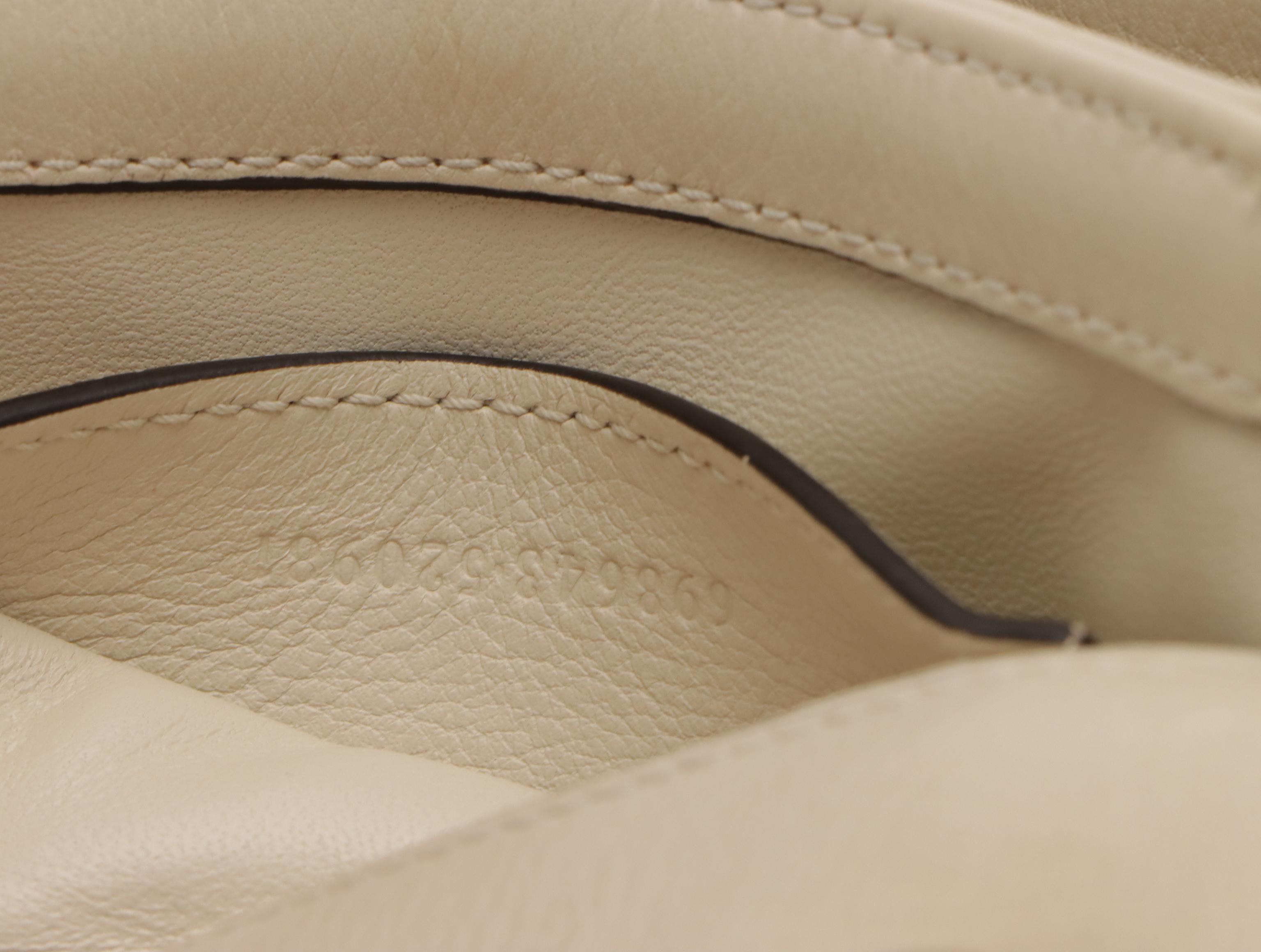 Gucci Mini Blondie Two-Way Crossbody Bag in Ivory Calfskin Leather