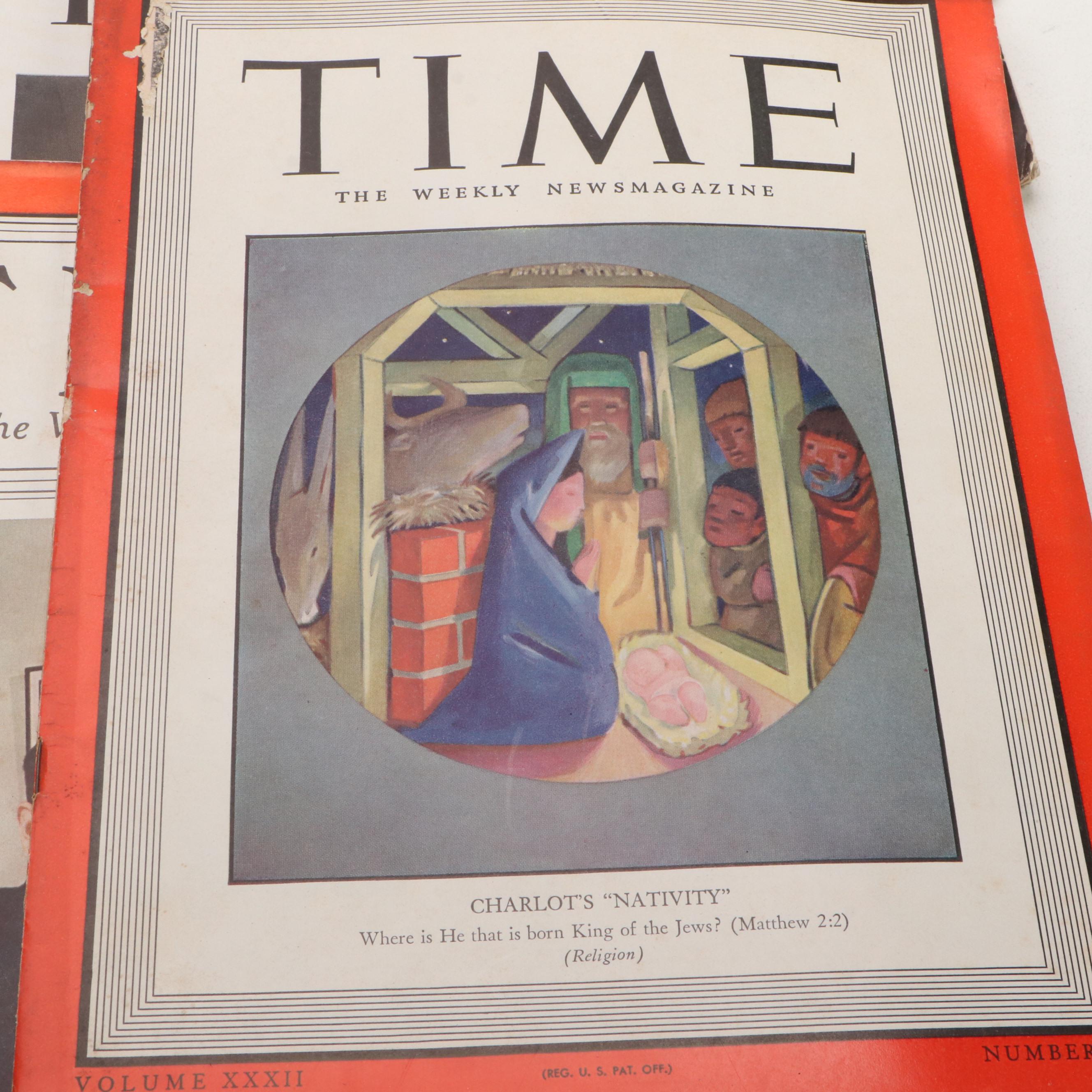 "The Saturday Evening Post" and "Time" Periodicals, Early to Mid-20th C.