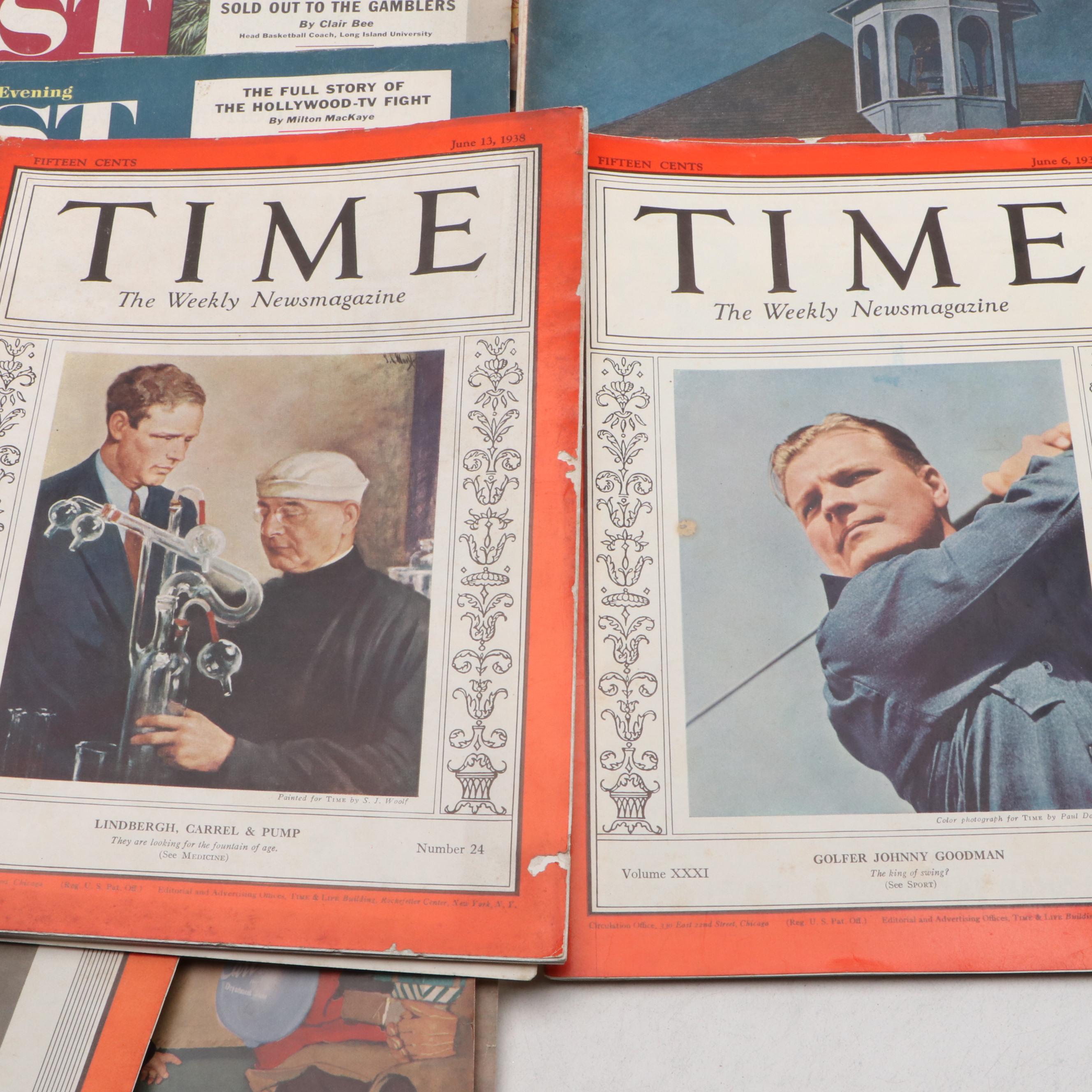 "The Saturday Evening Post" and "Time" Periodicals, Early to Mid-20th C.