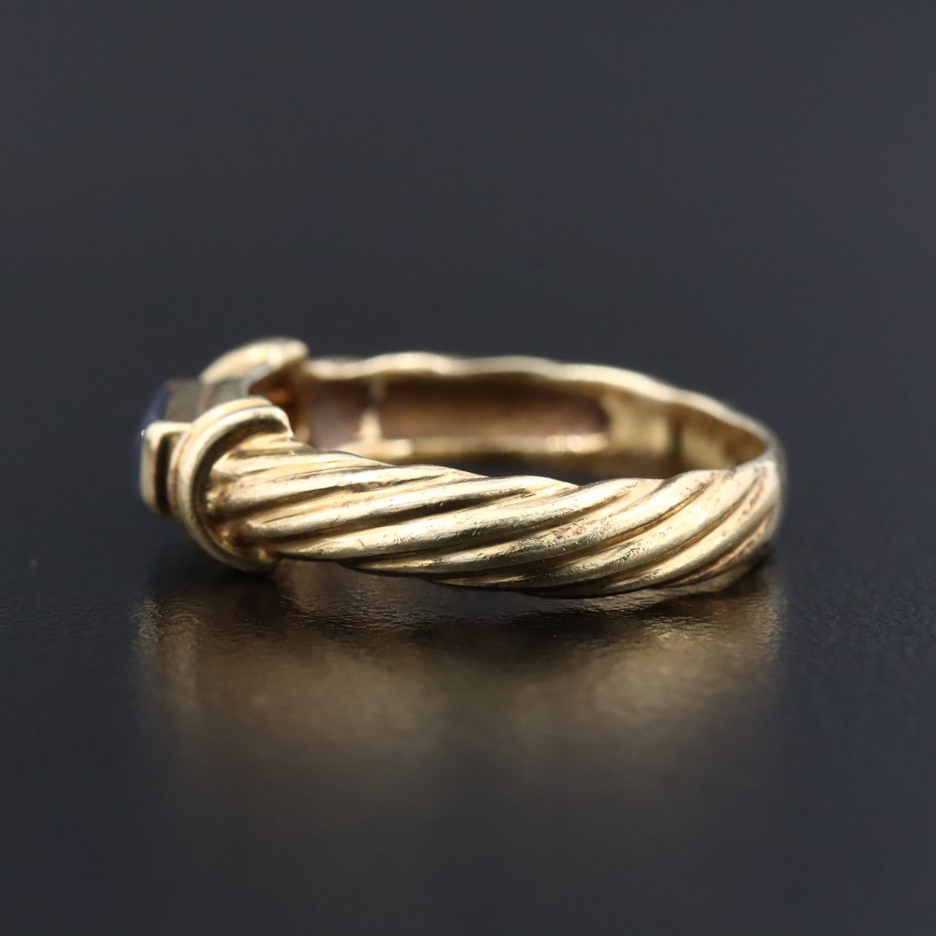 David Yurman Metro 14K Sapphire Ring