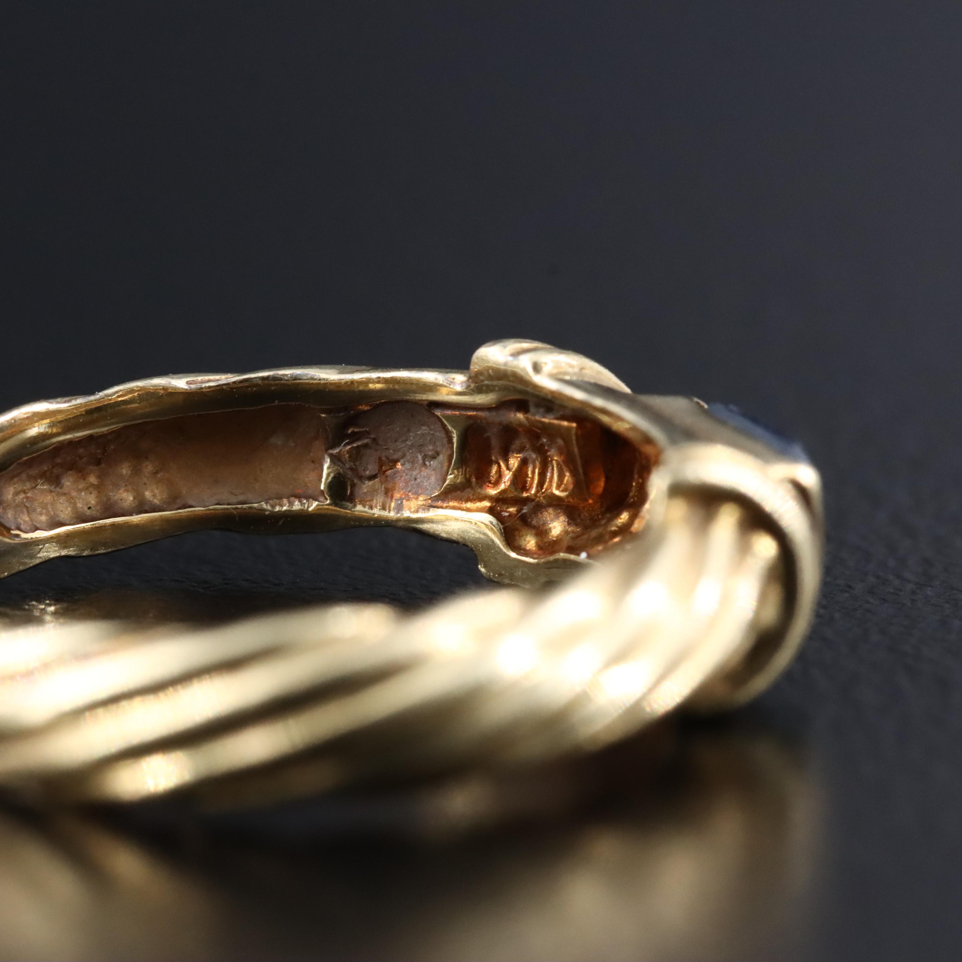 David Yurman Metro 14K Sapphire Ring