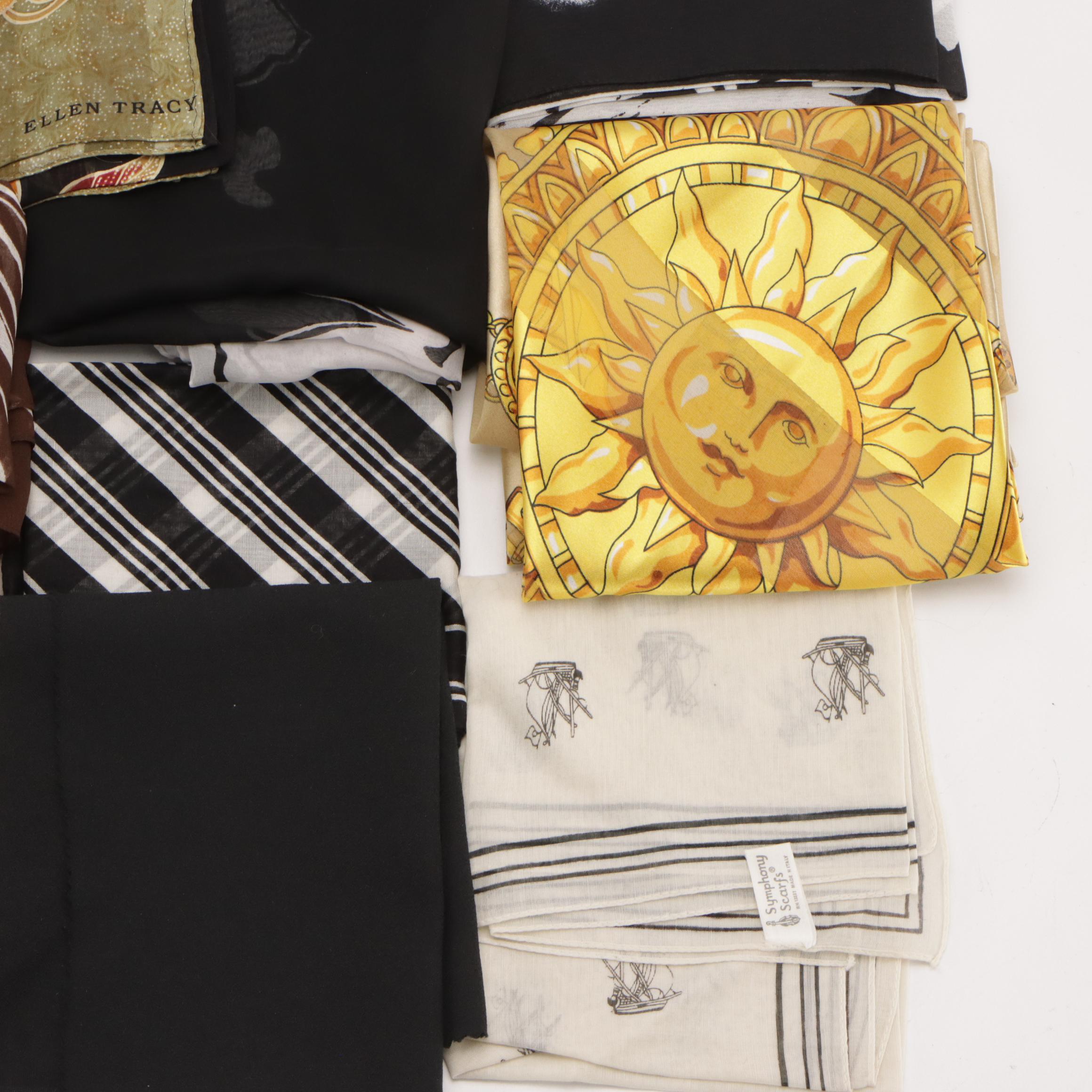 Cejon Sheer Polka Dot Poncho, Kenneth Cole Sarong, and Other Patterned Scarves