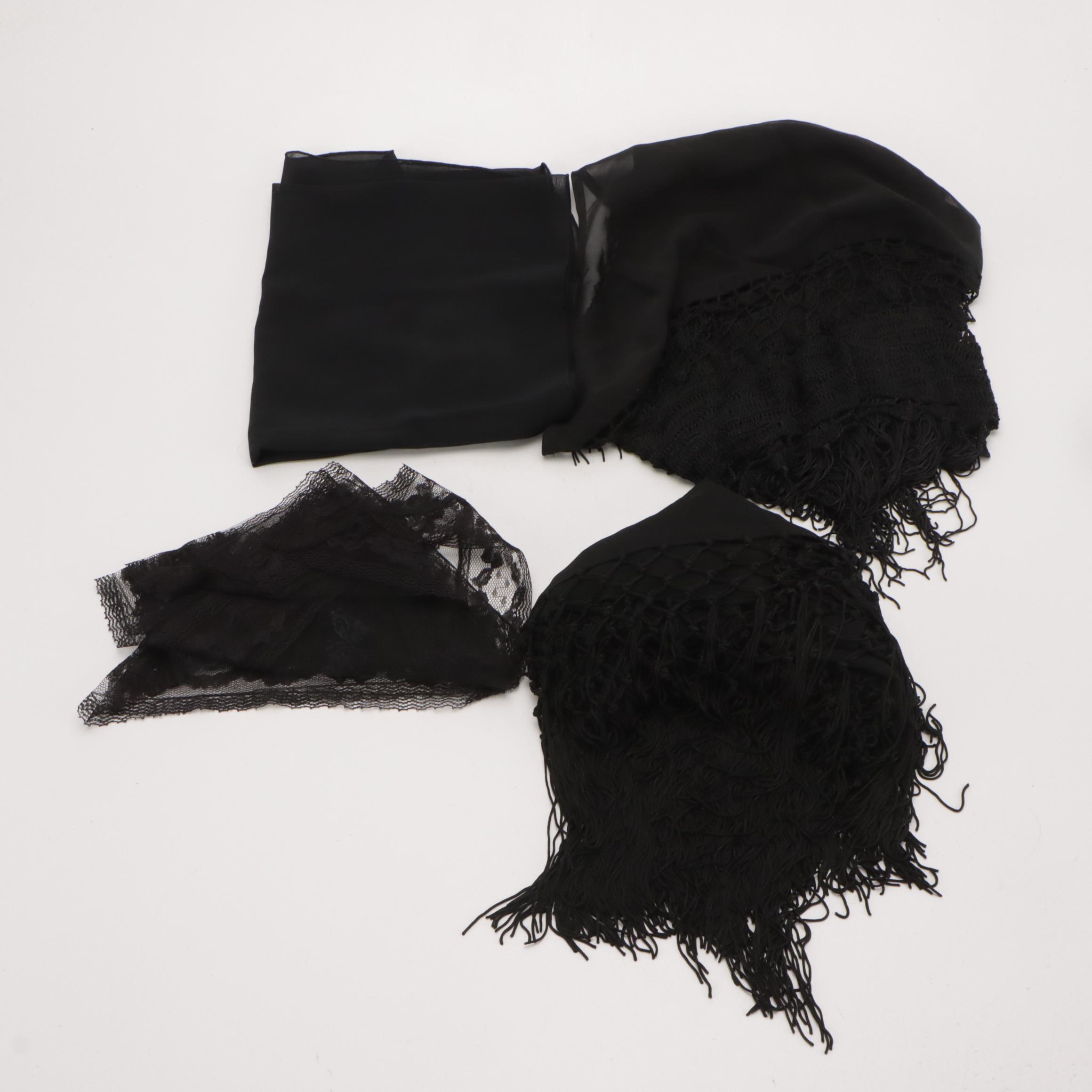 Cejon Sheer Polka Dot Poncho, Kenneth Cole Sarong, and Other Patterned Scarves