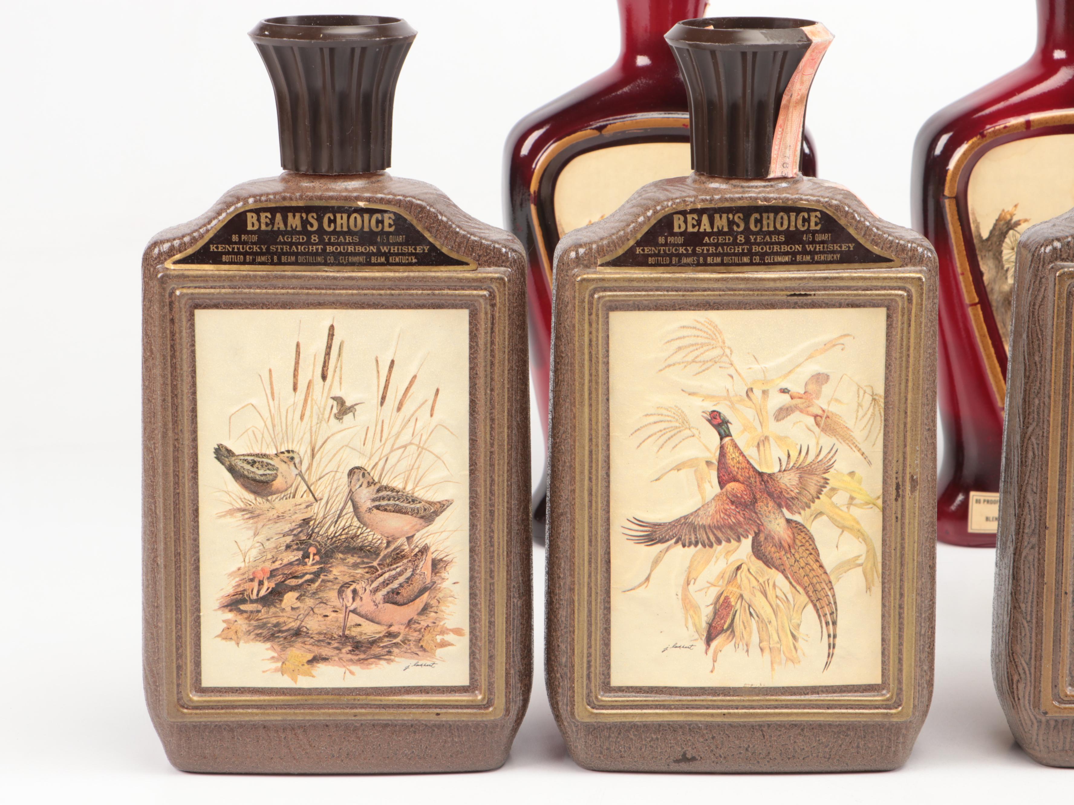 Jim Beam James Lockhart Wildlife and Other Beam's Choice Decanters