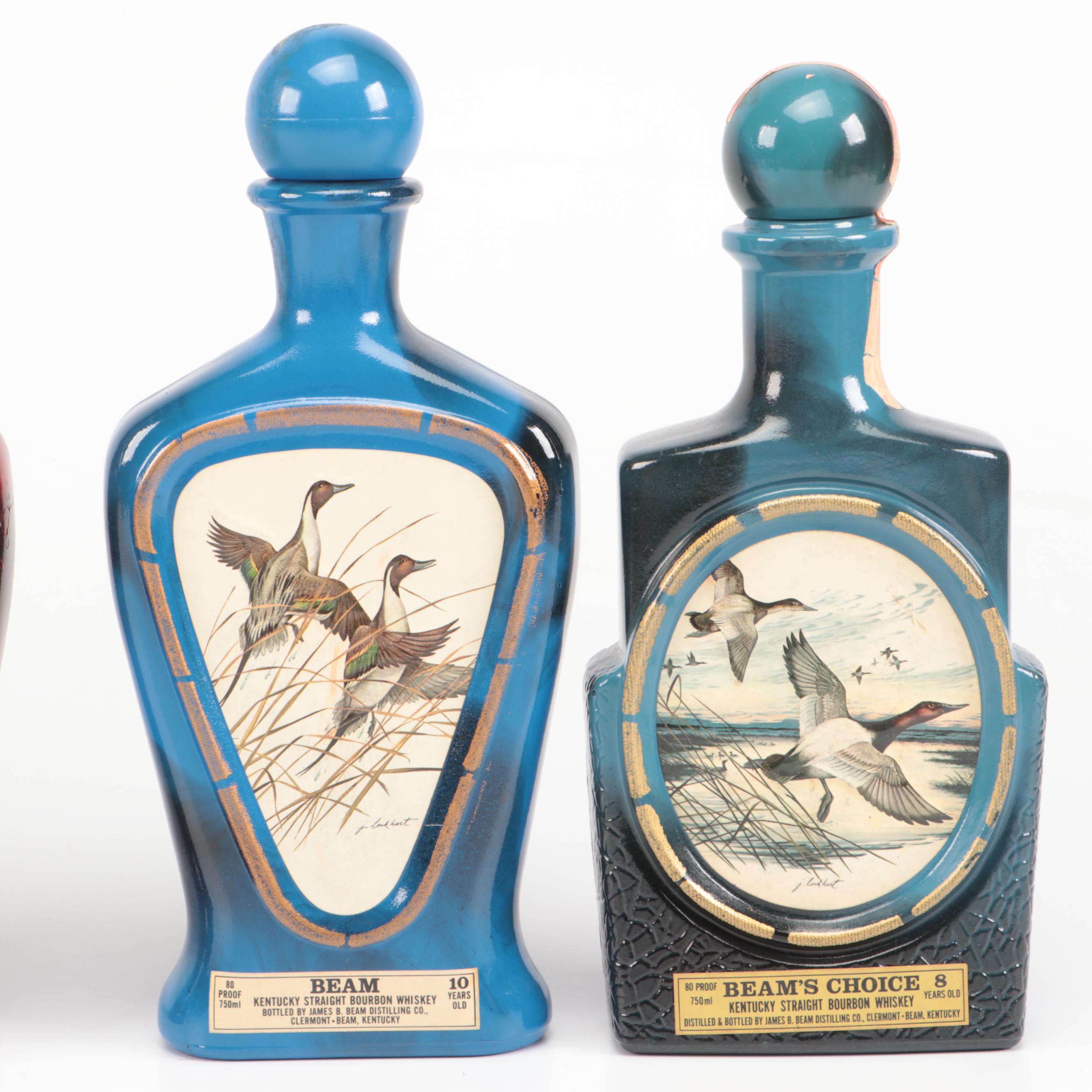 Jim Beam James Lockhart Wildlife and Other Beam's Choice Decanters