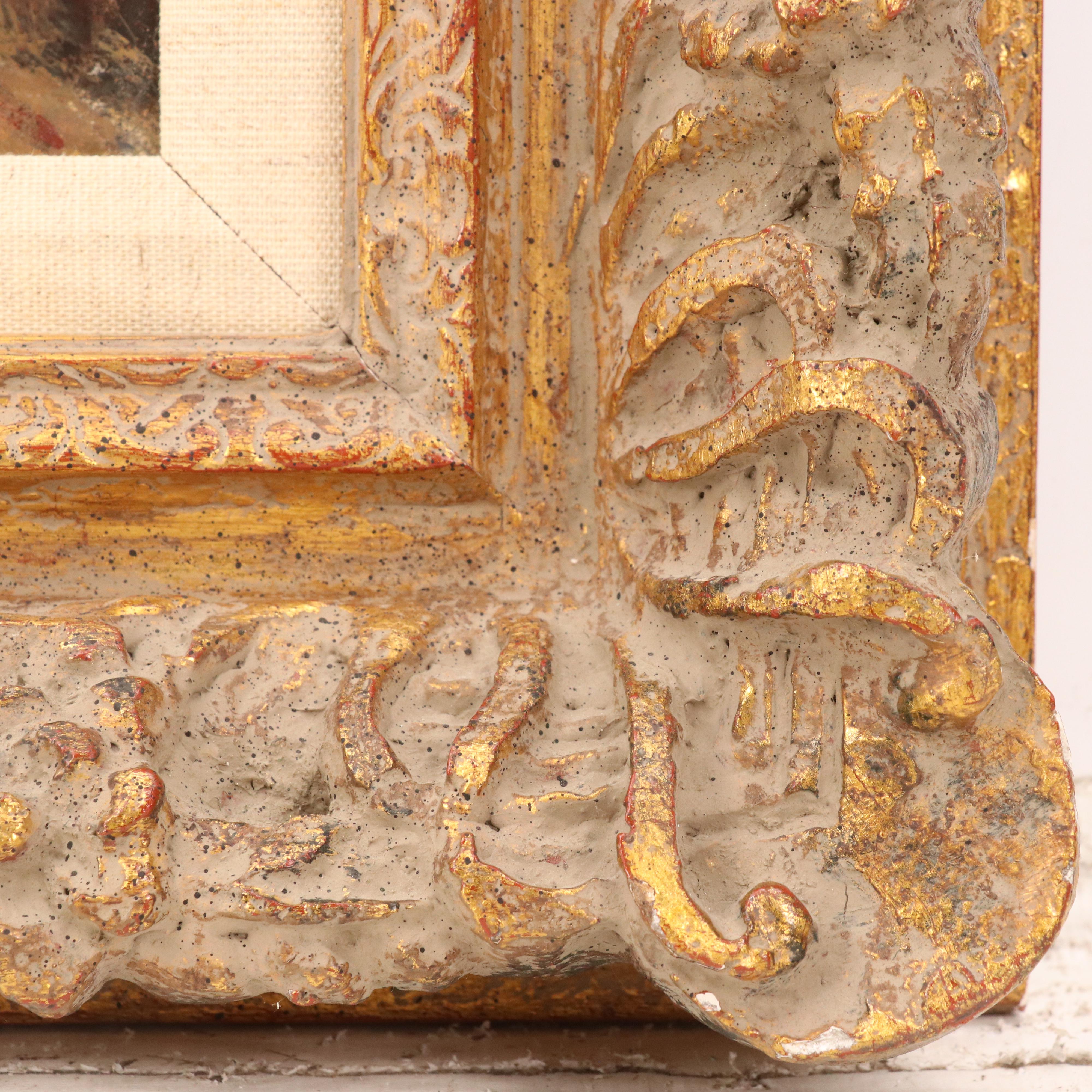 Louis Dali Parisian Oil Painting "Rue de l'Abreuvoir"