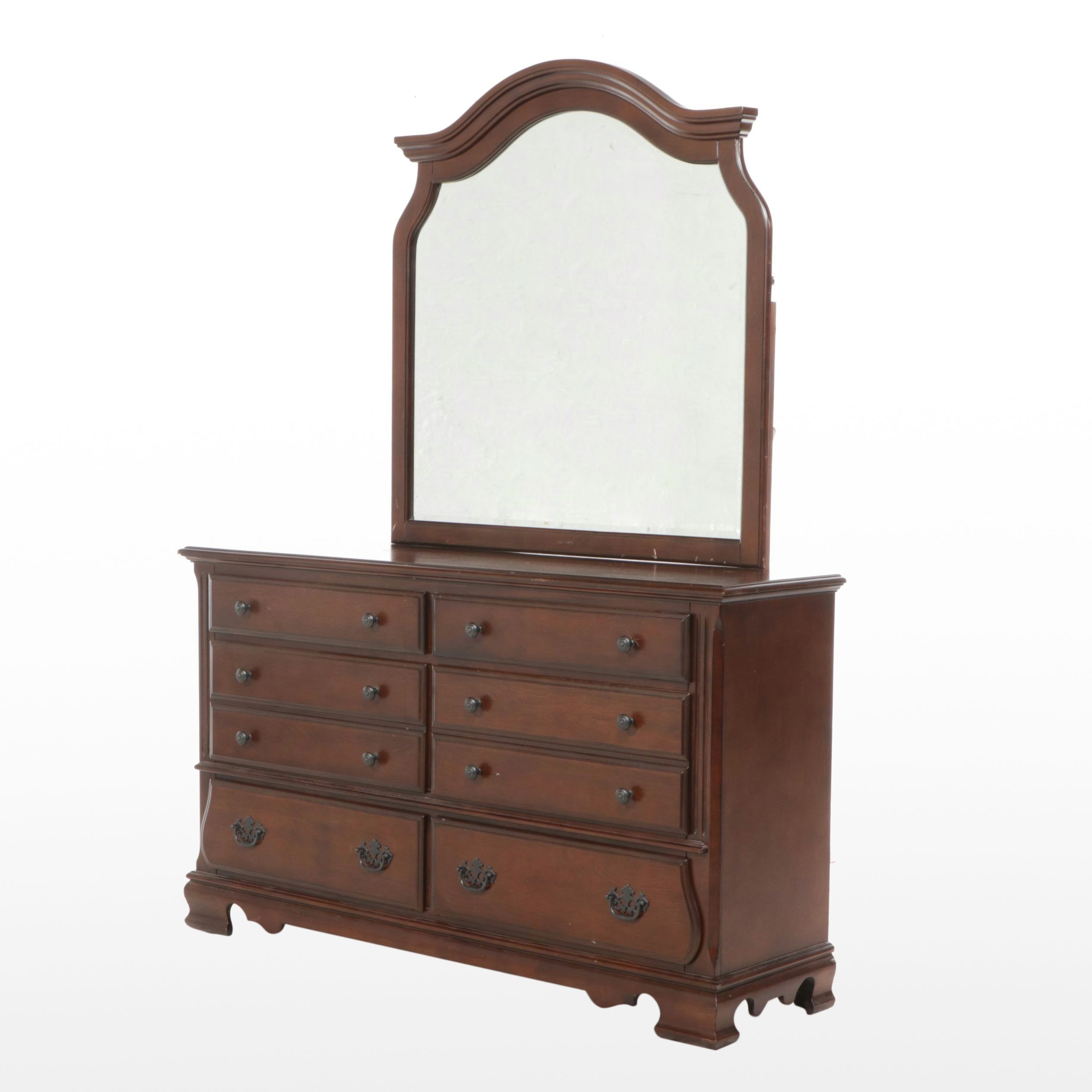 Contemporary Mahogany Finish Dresser