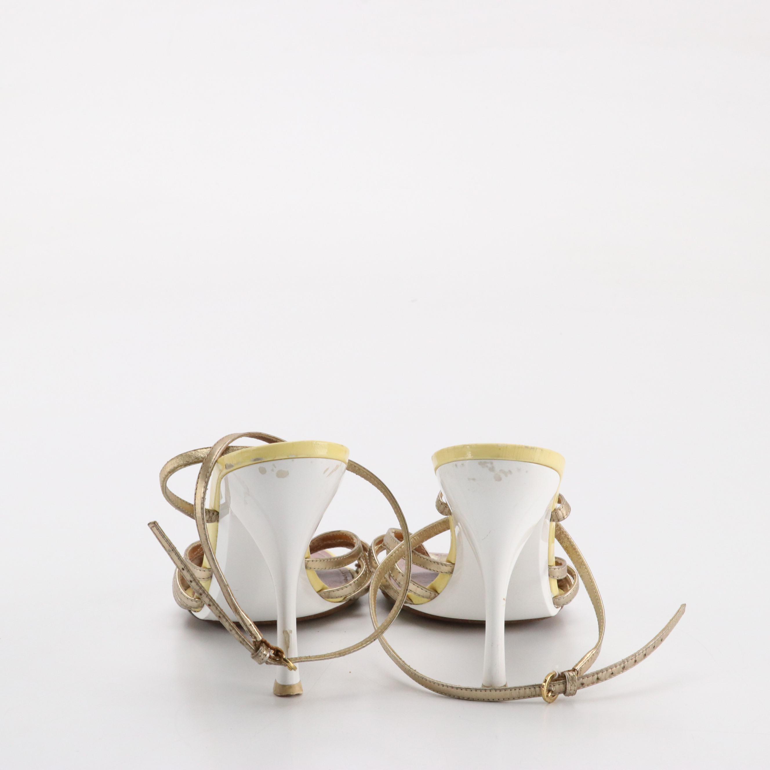 Louis Vuitton Multicolore Monogram and Patent Leather Sandals