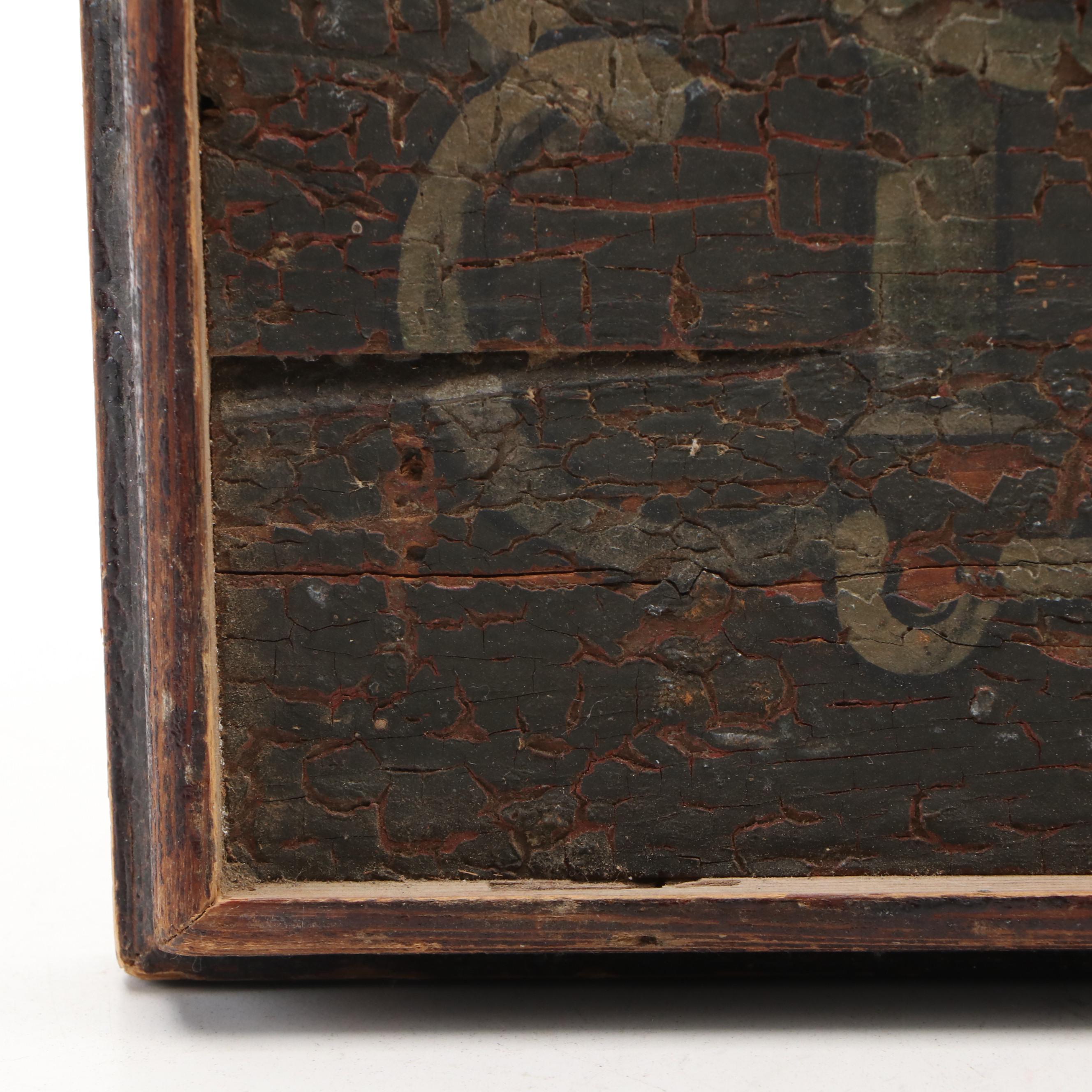 Atlantic and Pacific Railroad Hand-Painted Wooden Sign, Late 19th/ Early 20th C.