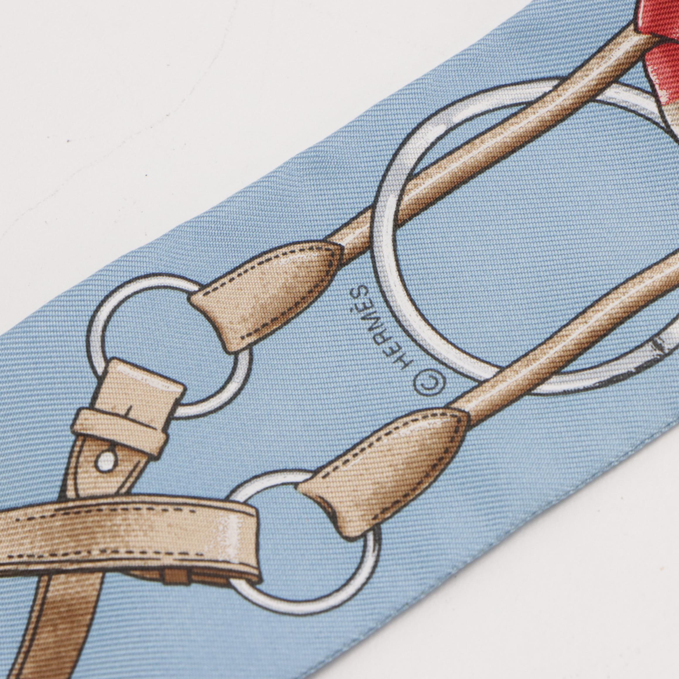 Hermès "Jumping" Twilly Scarf with Box