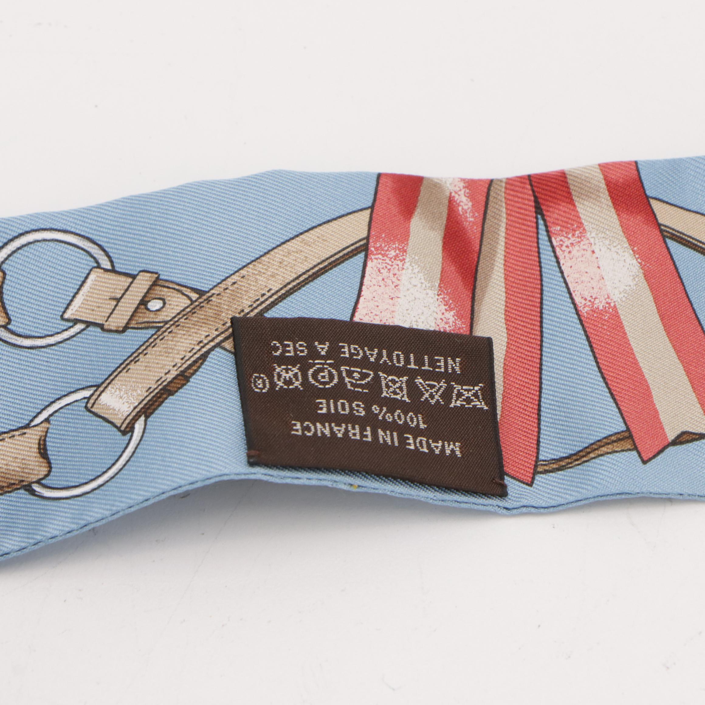 Hermès "Jumping" Twilly Scarf with Box