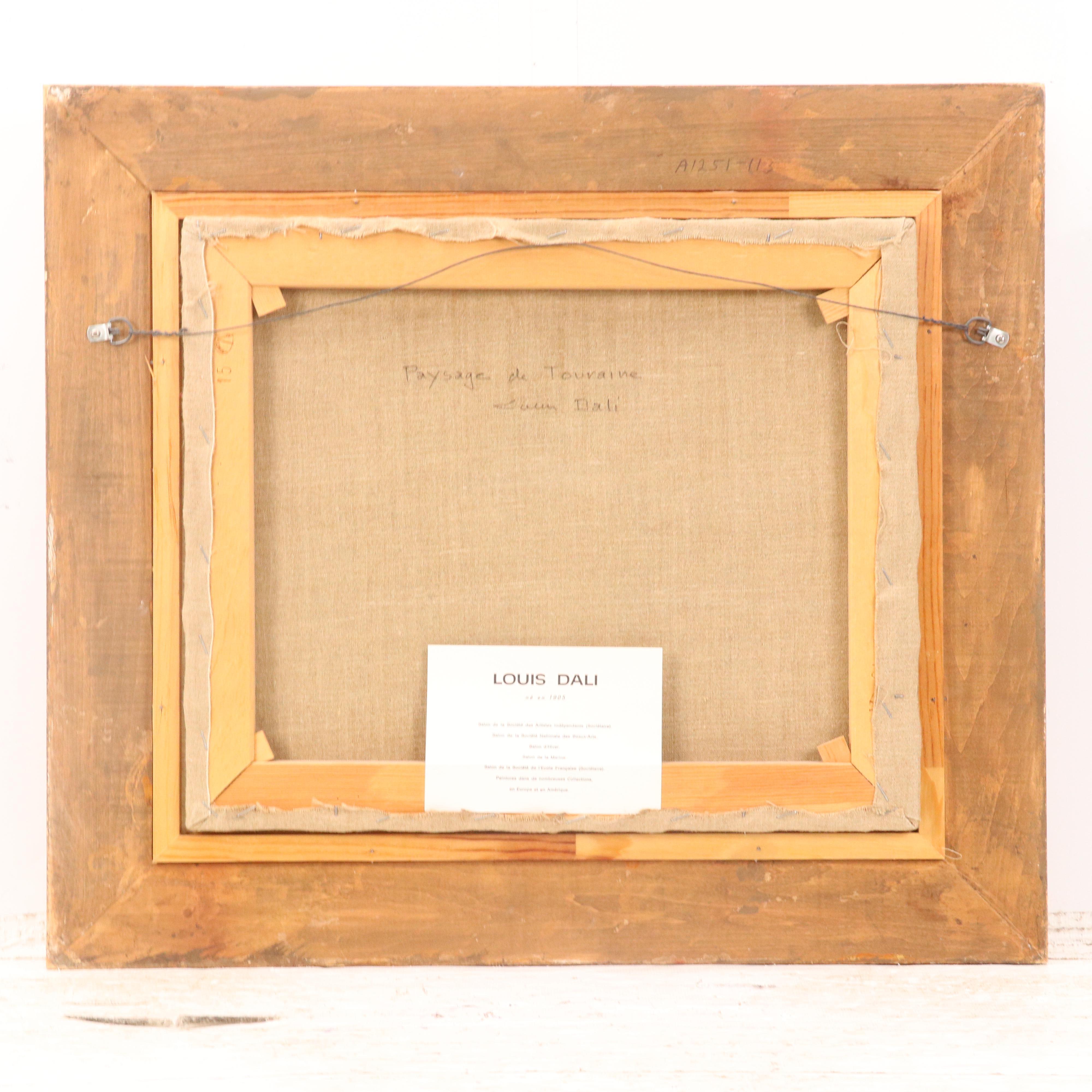 Louis Dali  Oil Painting "Passage de Touraine"