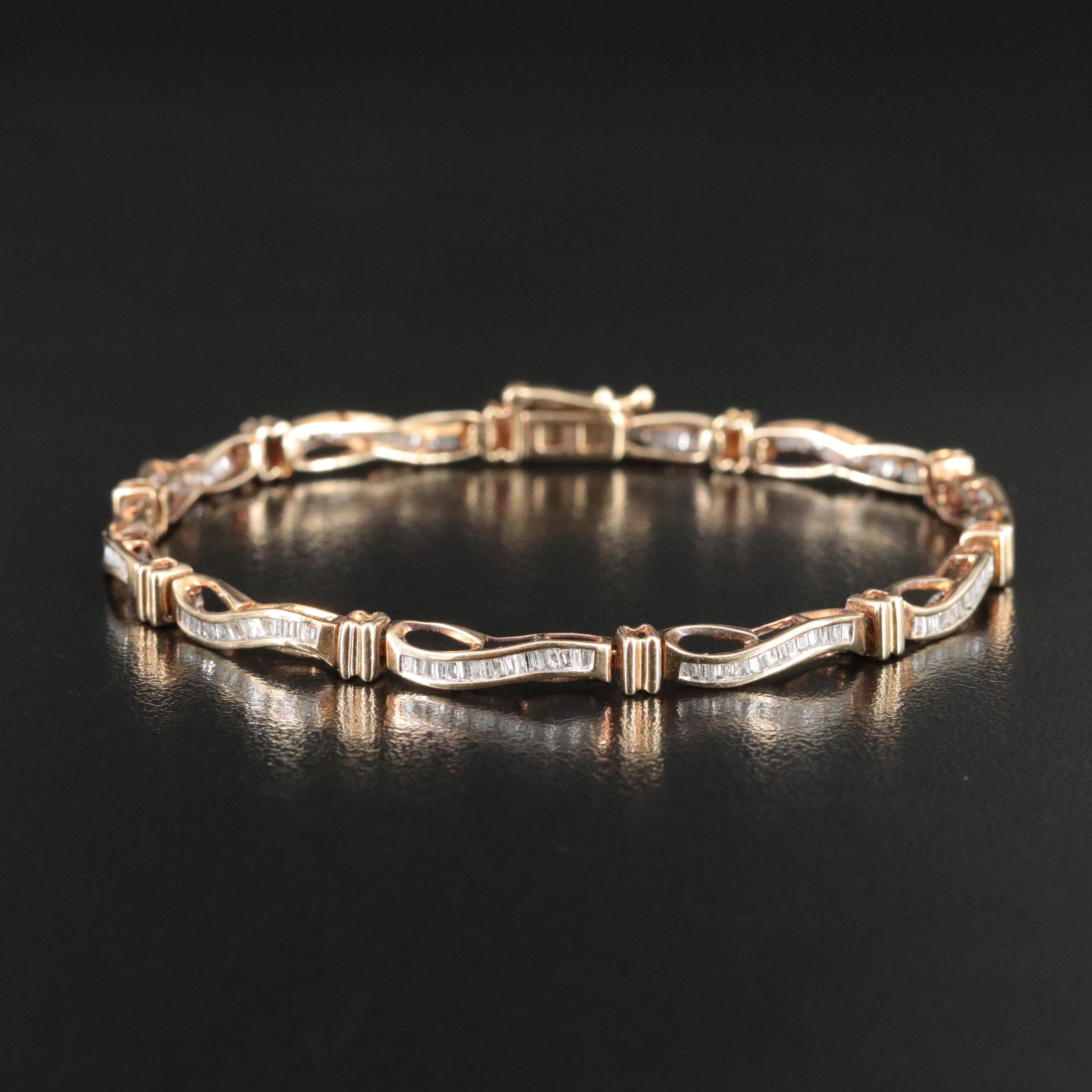 10K 1.25 CTW Diamond Bracelet