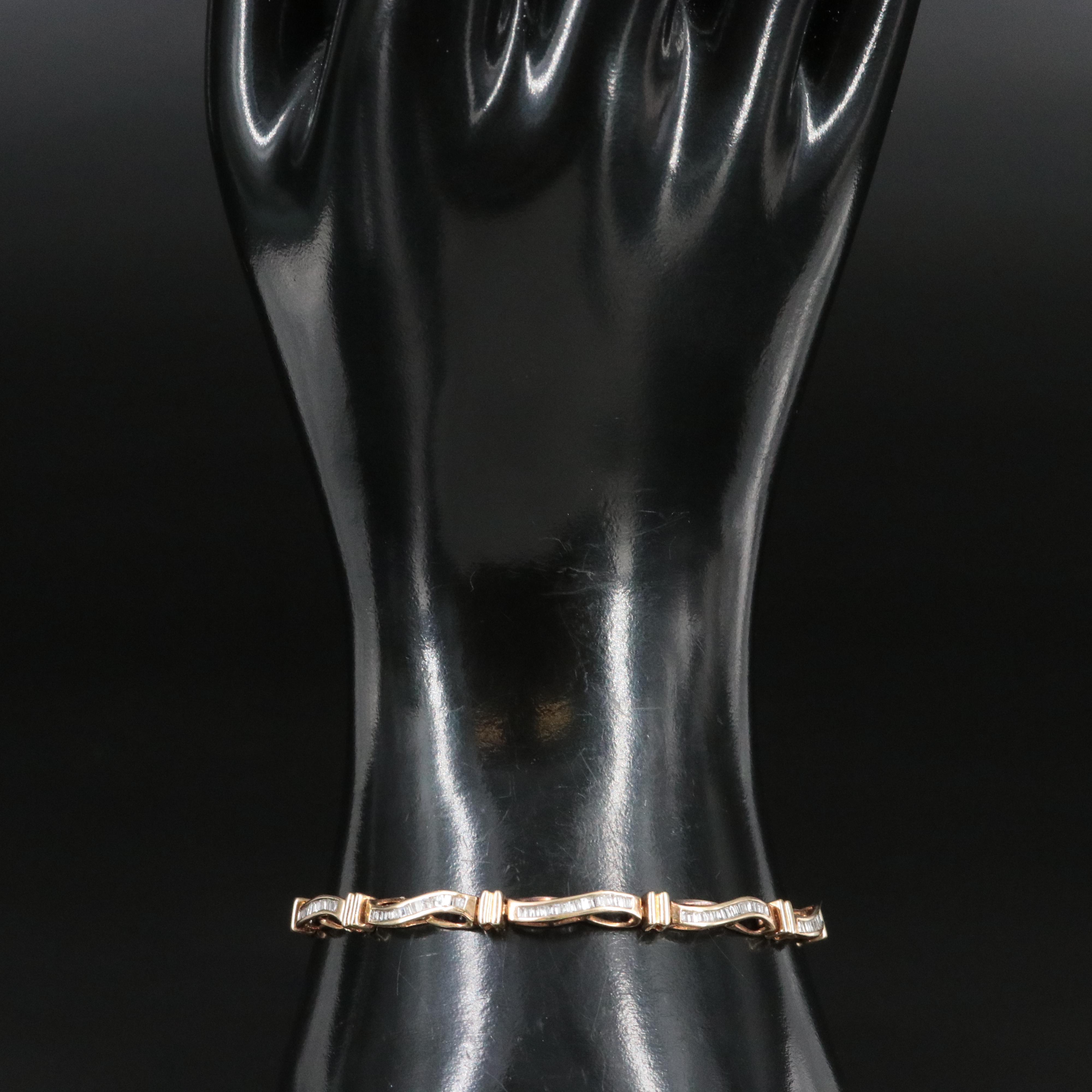 10K 1.25 CTW Diamond Bracelet