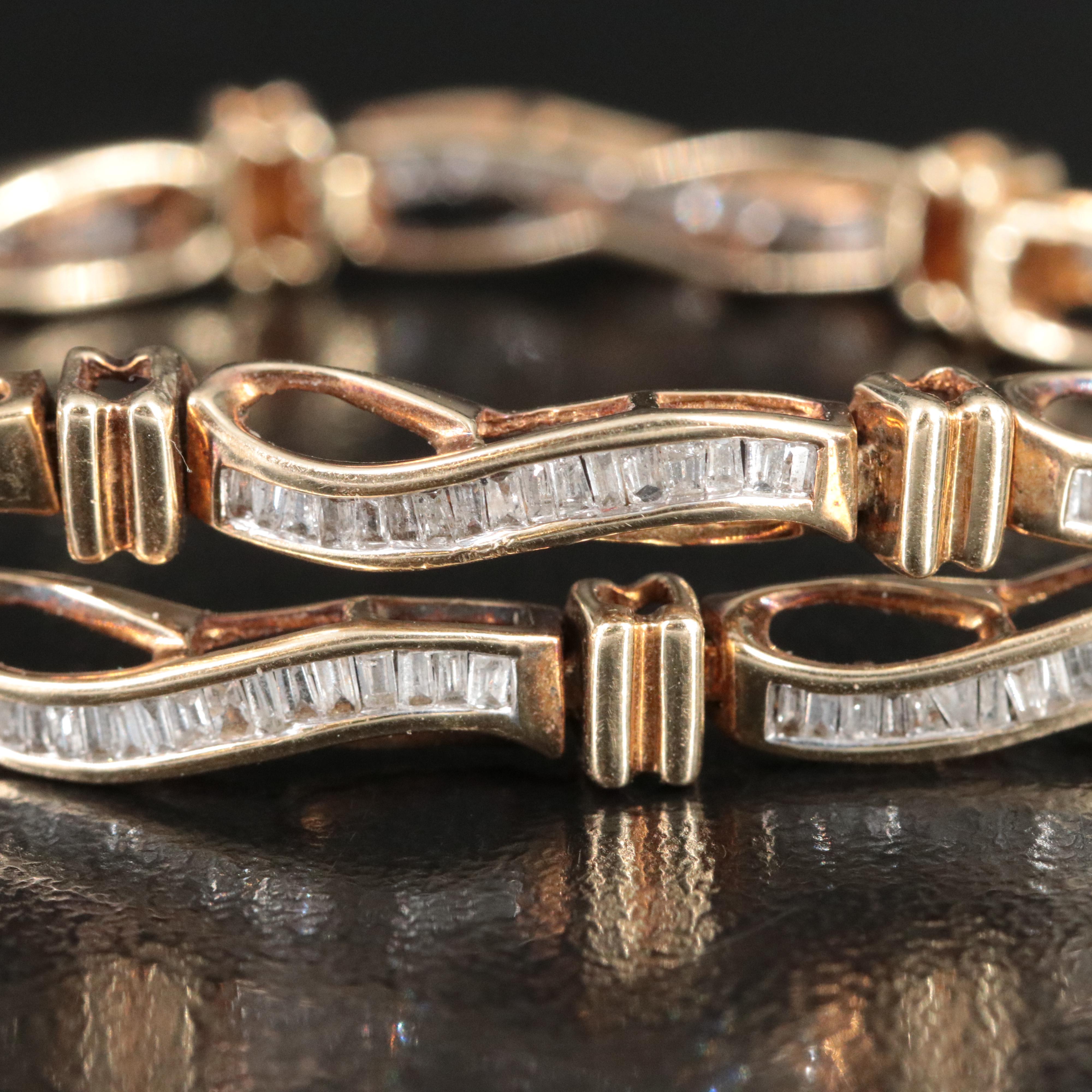 10K 1.25 CTW Diamond Bracelet