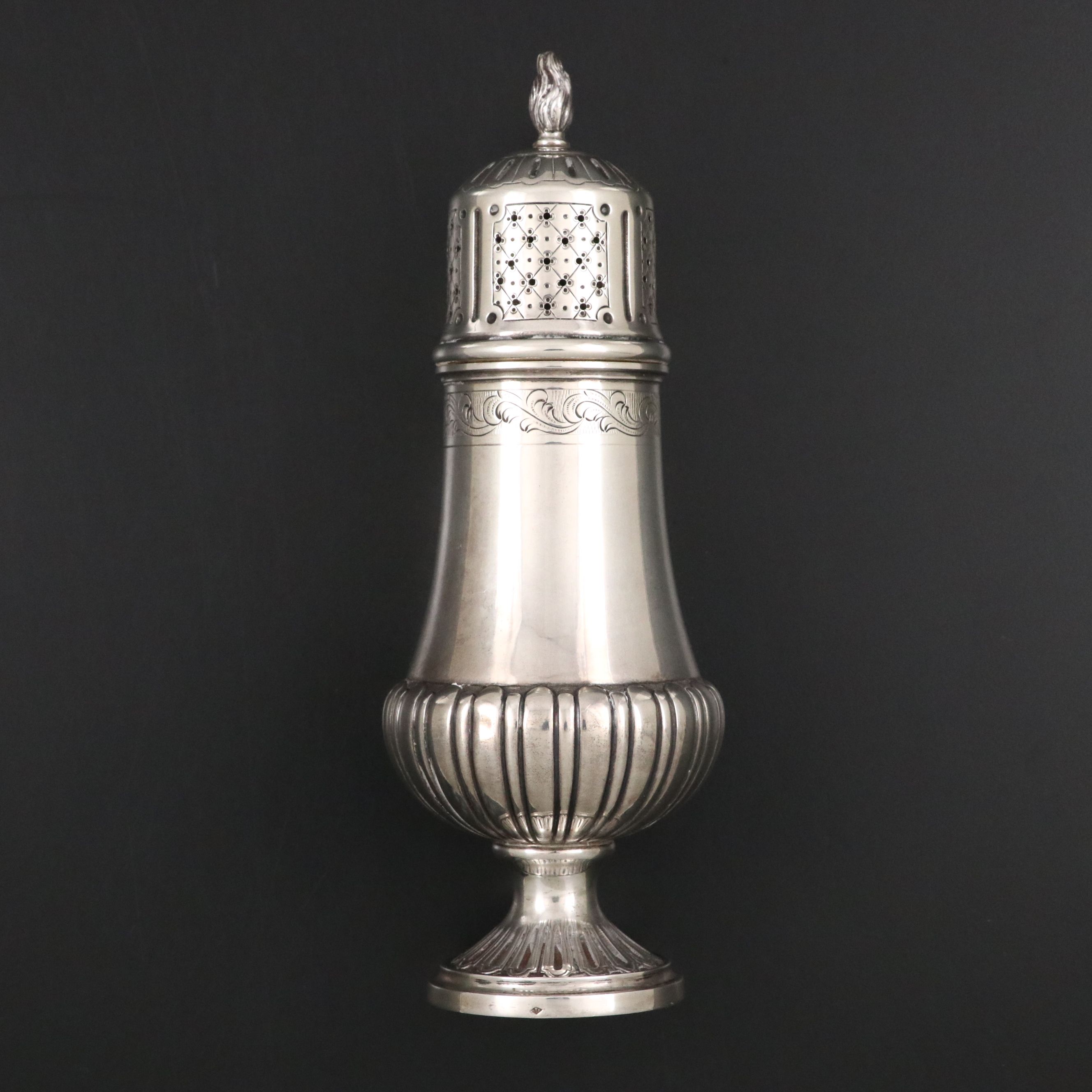 Ernest Eschwege French 800 Silver Muffineer, Late 19th Century