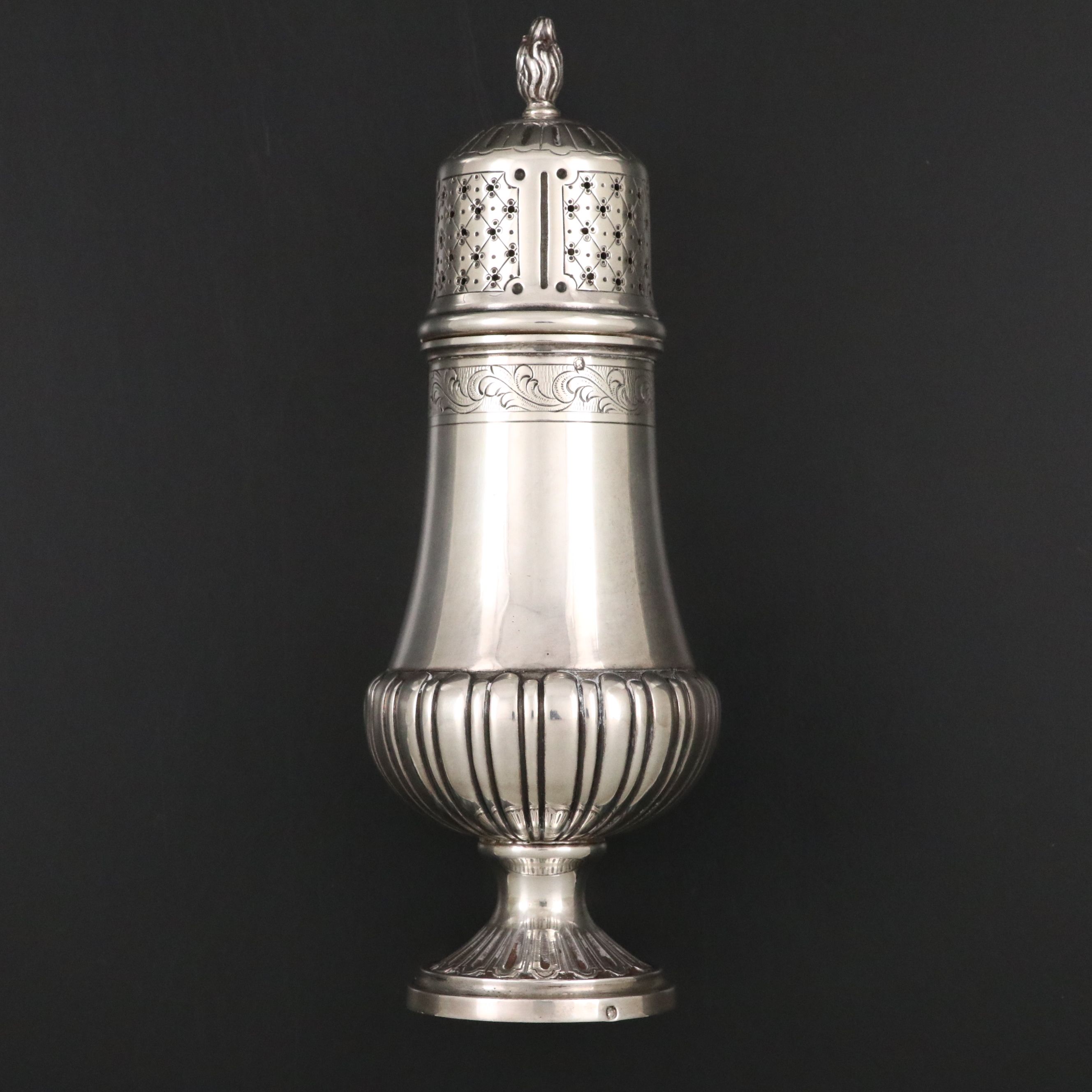 Ernest Eschwege French 800 Silver Muffineer, Late 19th Century