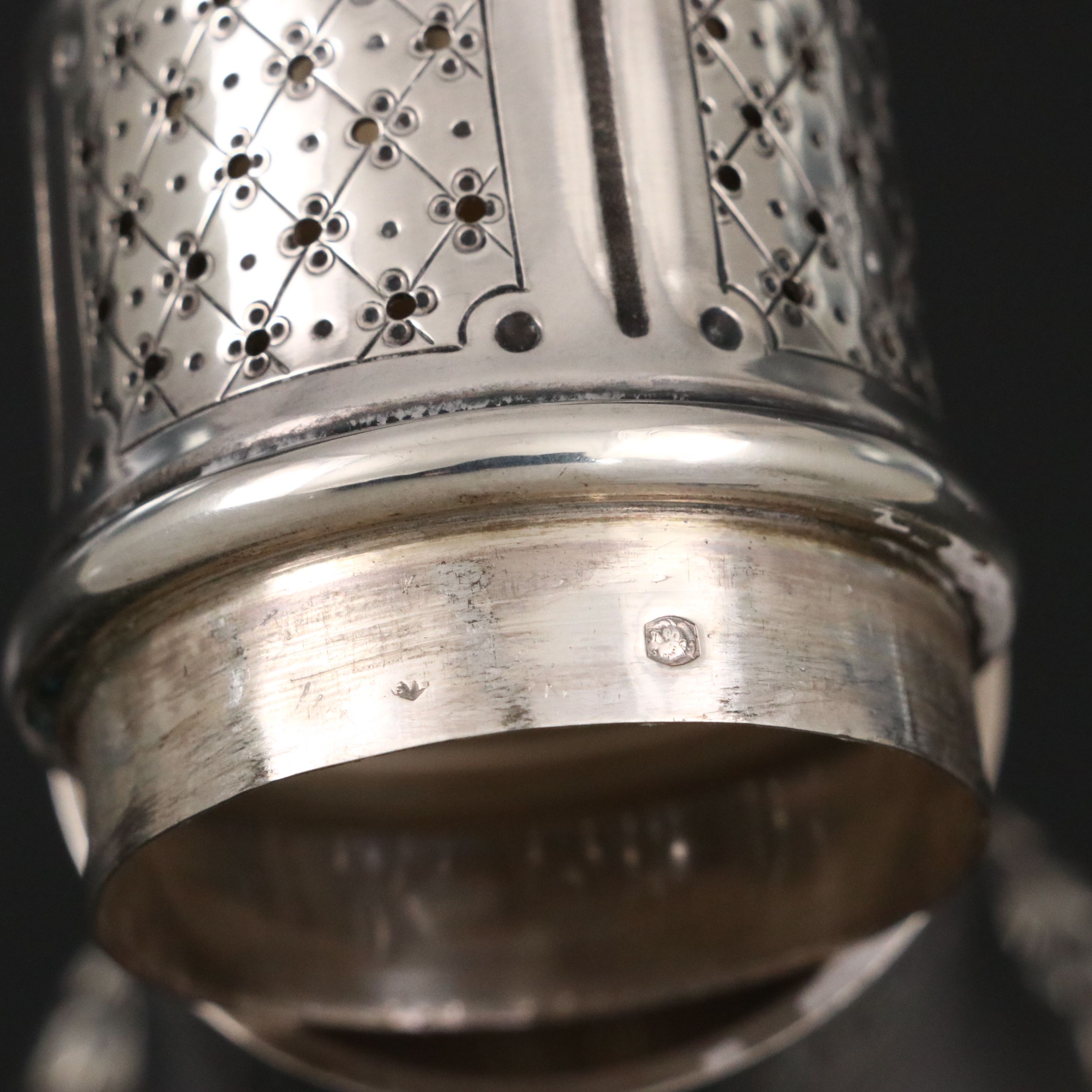 Ernest Eschwege French 800 Silver Muffineer, Late 19th Century