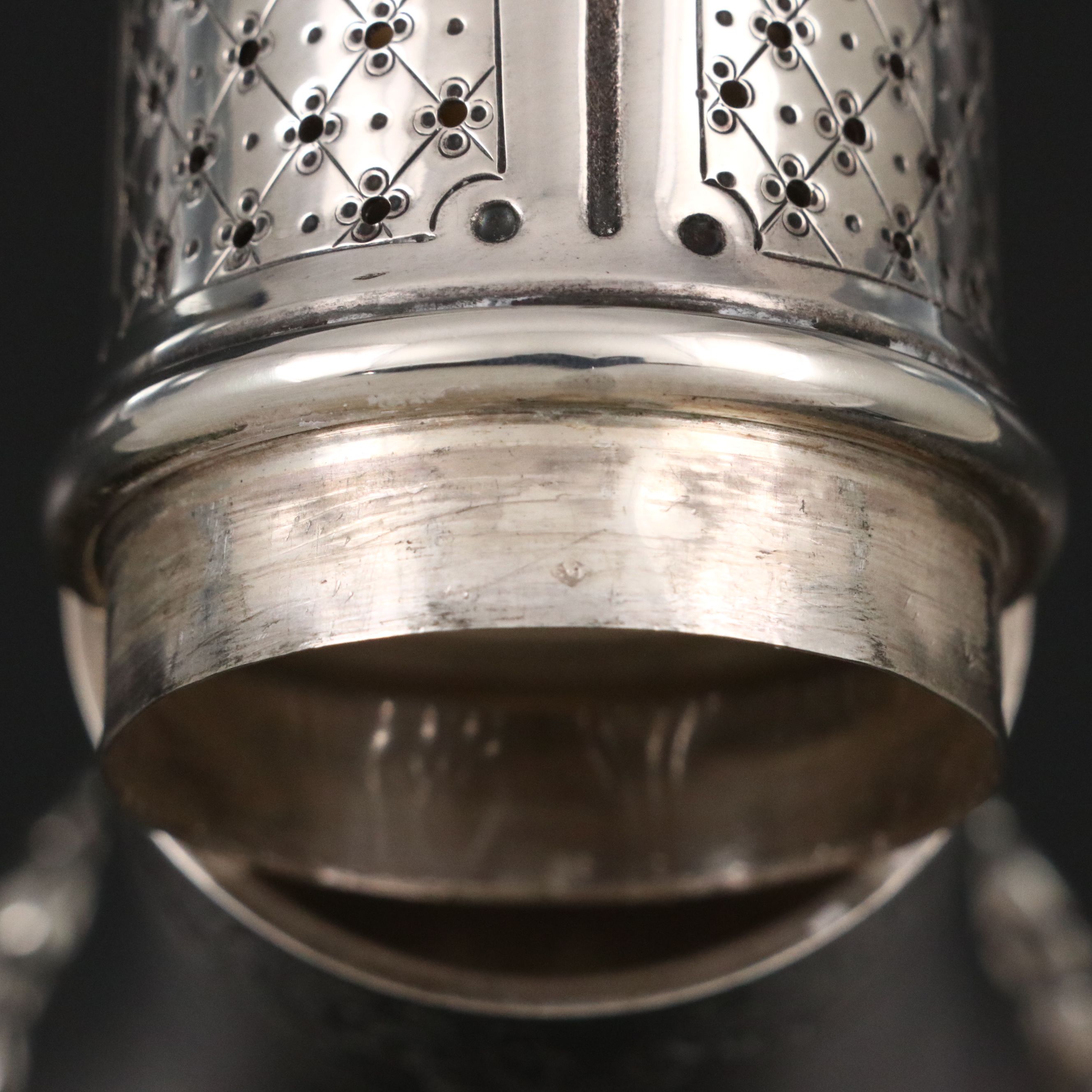 Ernest Eschwege French 800 Silver Muffineer, Late 19th Century