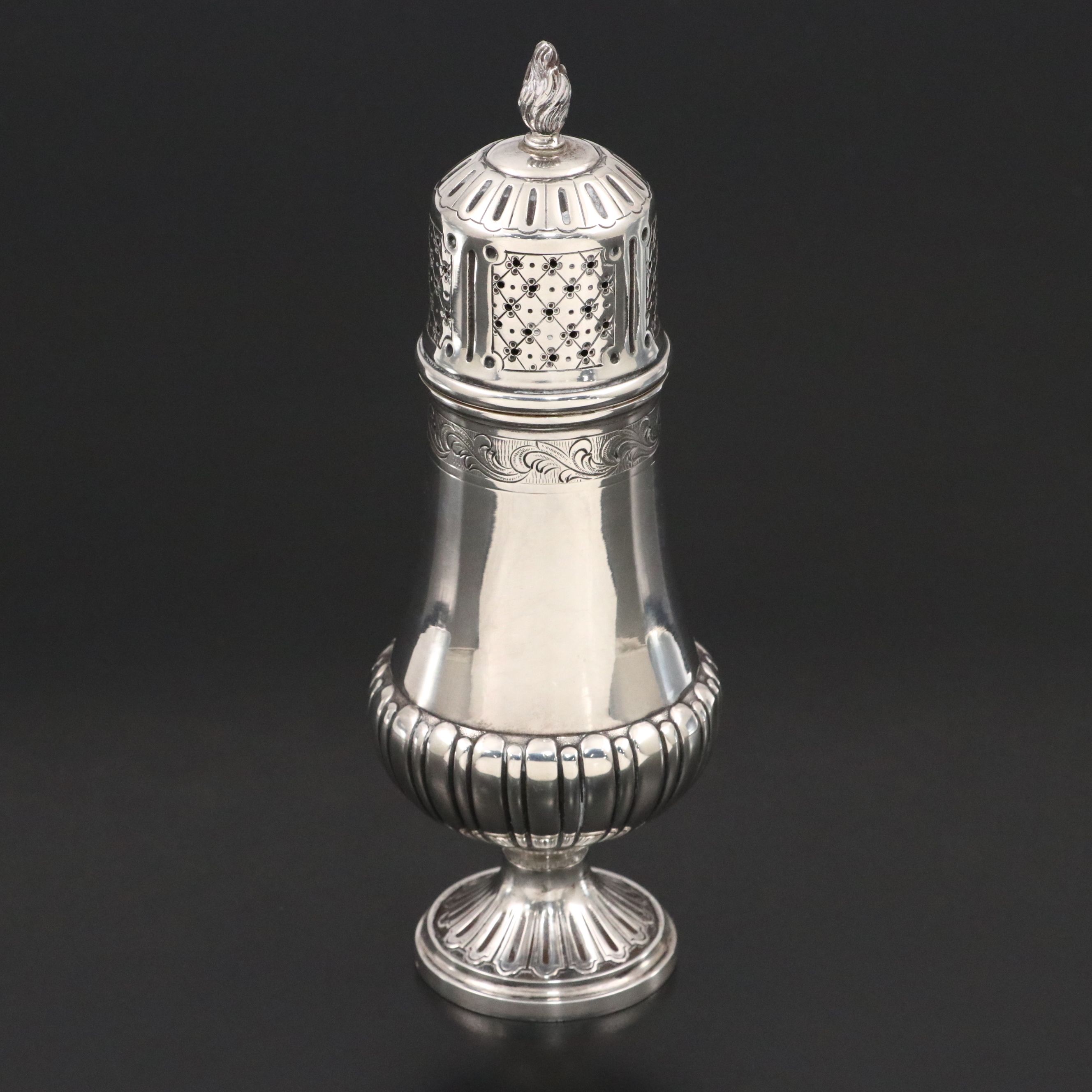 Ernest Eschwege French 800 Silver Muffineer, Late 19th Century