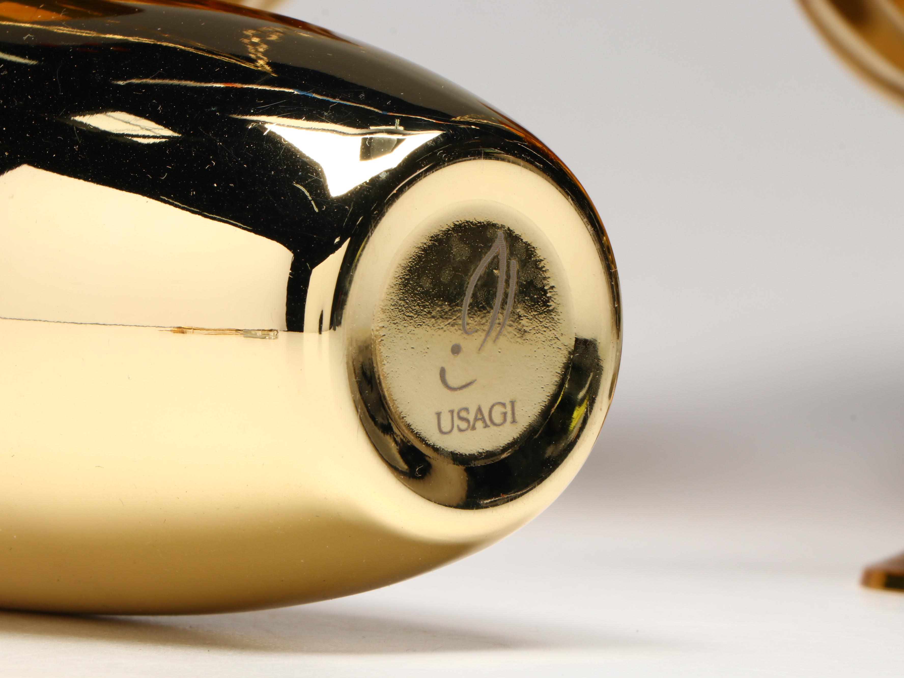 Brass Hanging Planters with Goblets and Cocktail Kingdom Bar Tools