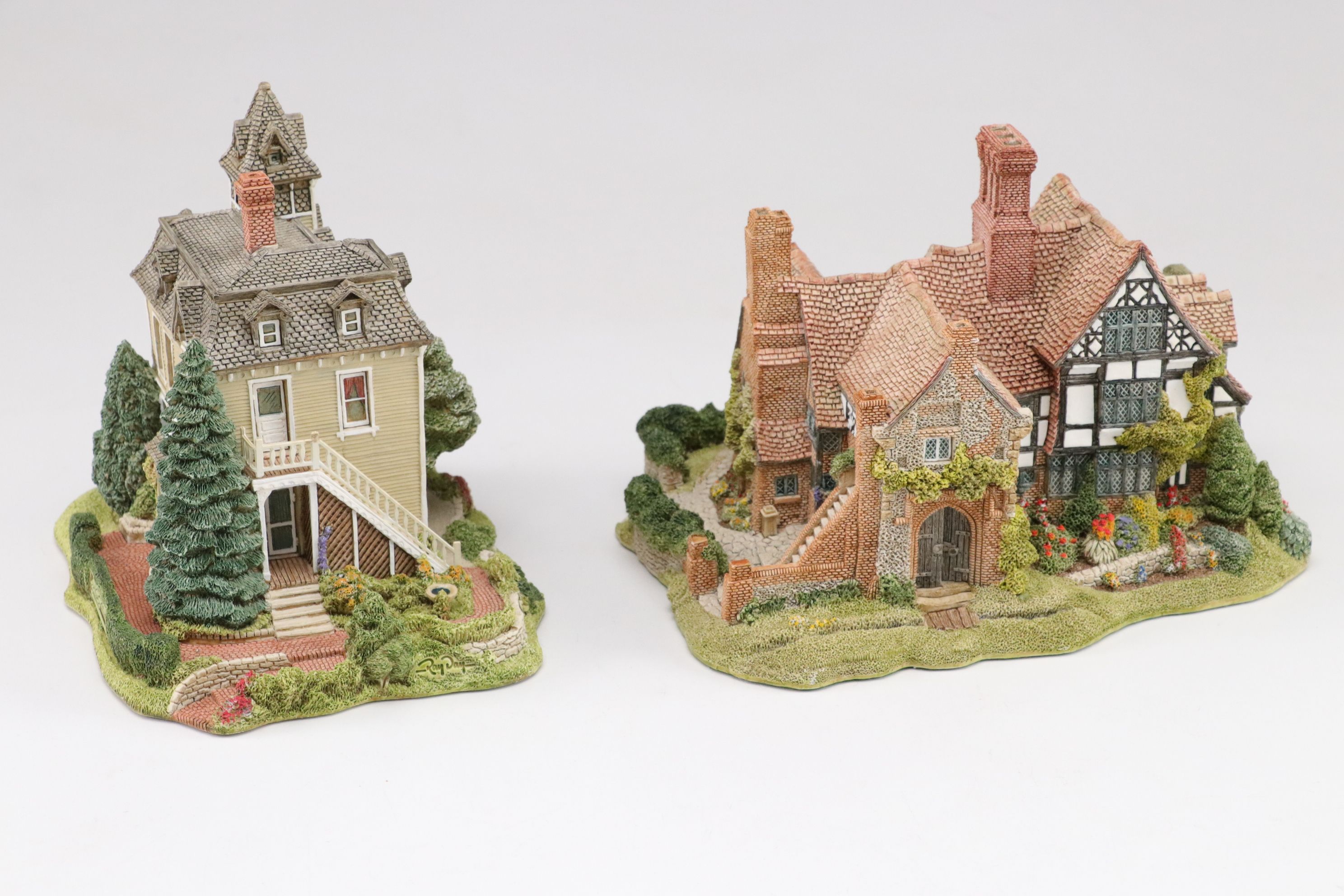 Lilliput Lane "Rydal View" and More Resin Village Shop Figurines, 1990s