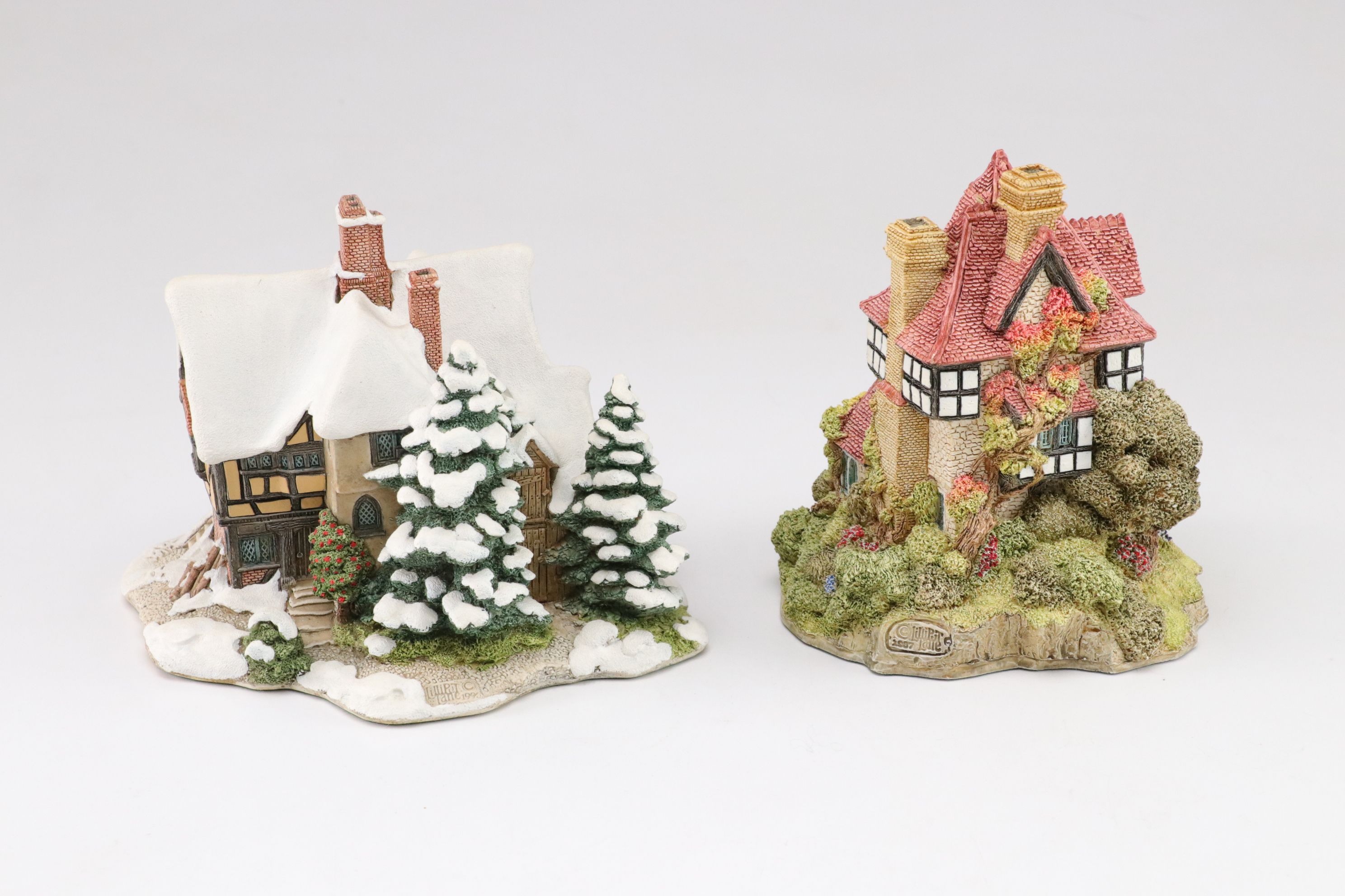 Lilliput Lane "Rydal View" and More Resin Village Shop Figurines, 1990s