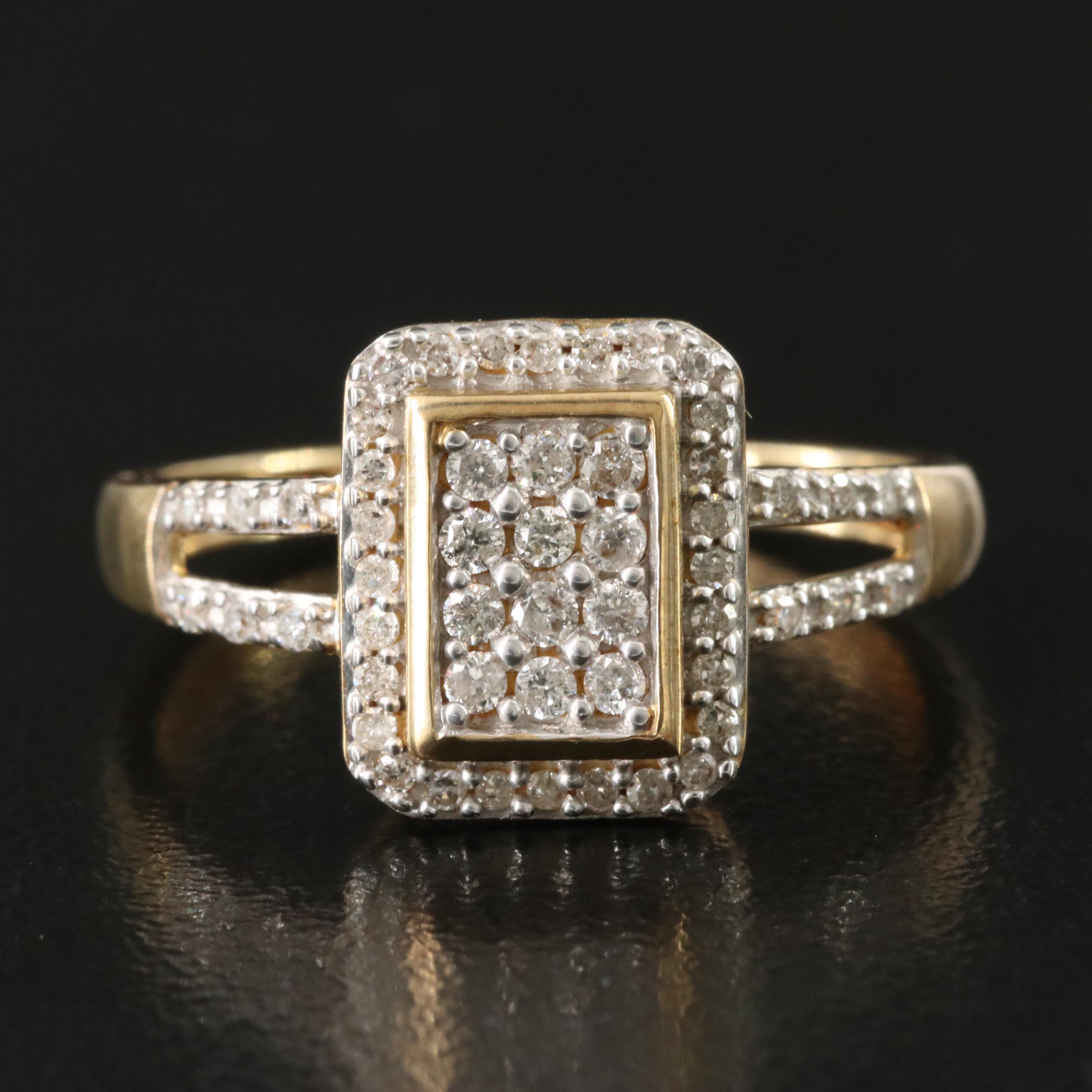 10K 0.34 CTW Diamond Ring
