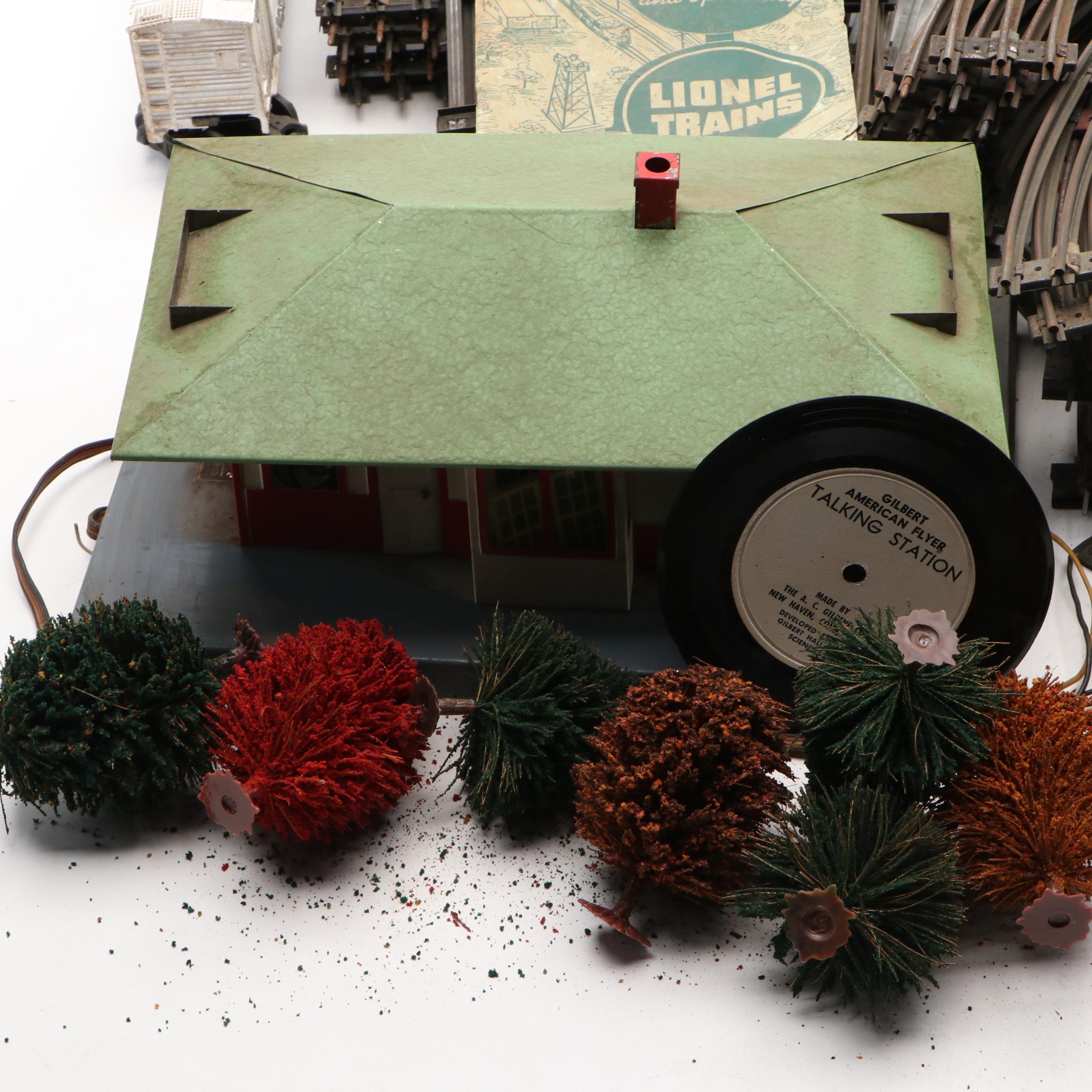 Lionel Trains, Scenery and A. C. Gilbert Co. American Flyer Accessories