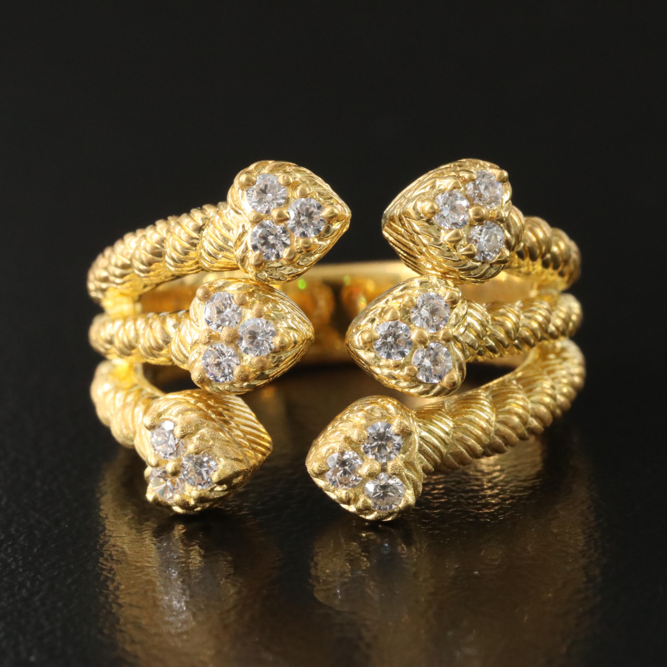 Judith Ripka Sterling CZ Ring