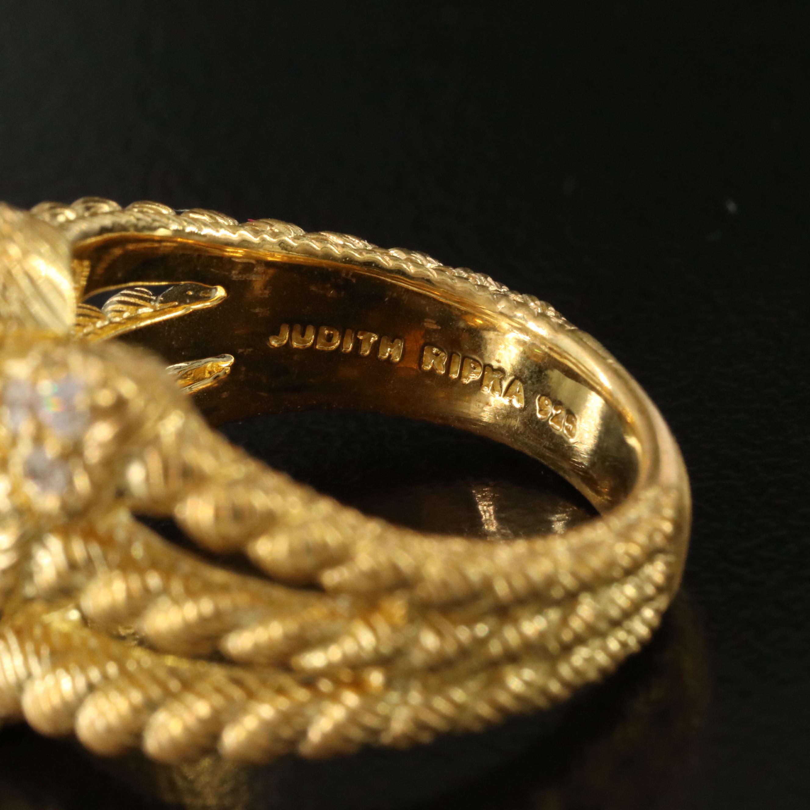 Judith Ripka Sterling CZ Ring