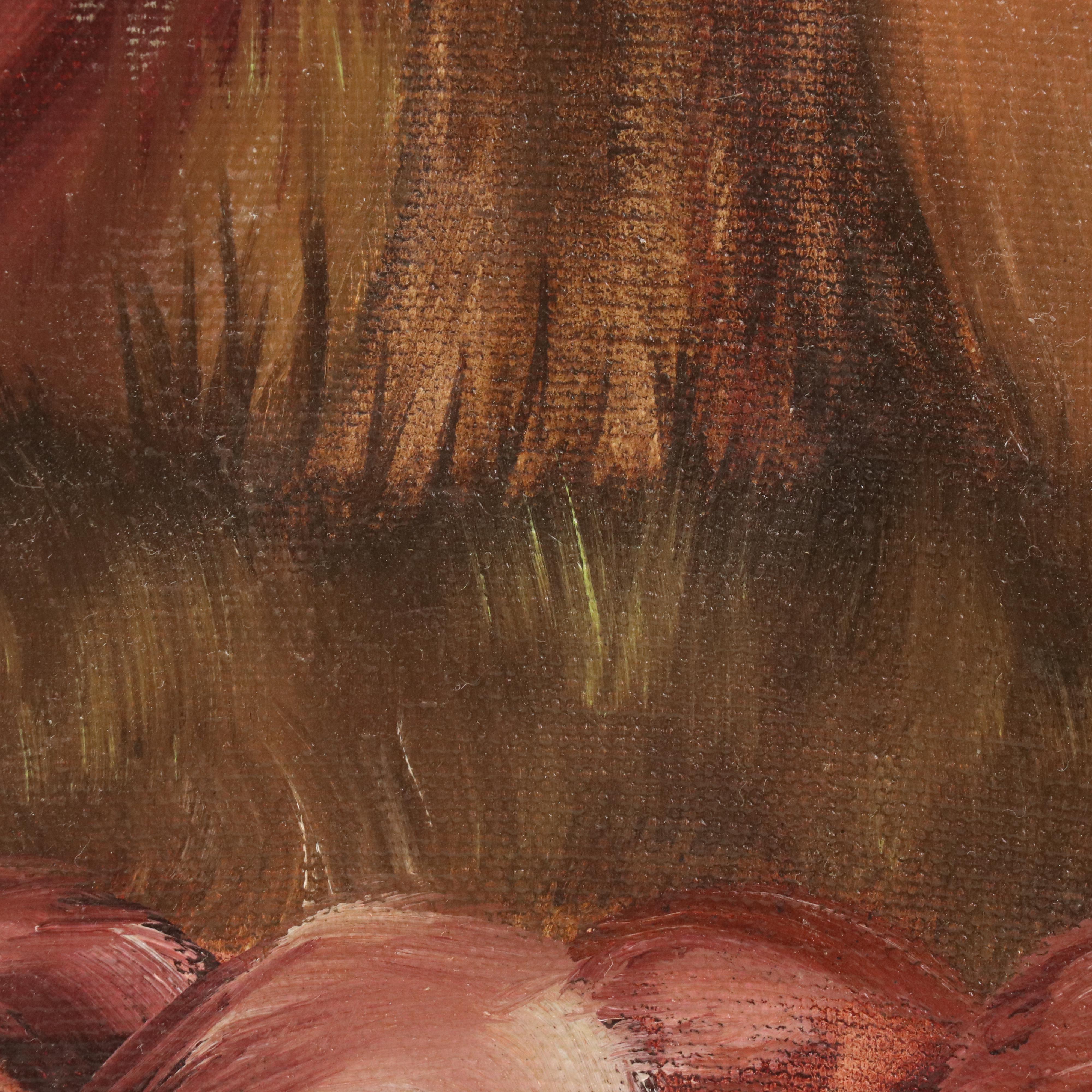 Beverly Landscape Oil Painting, Late 20th Century