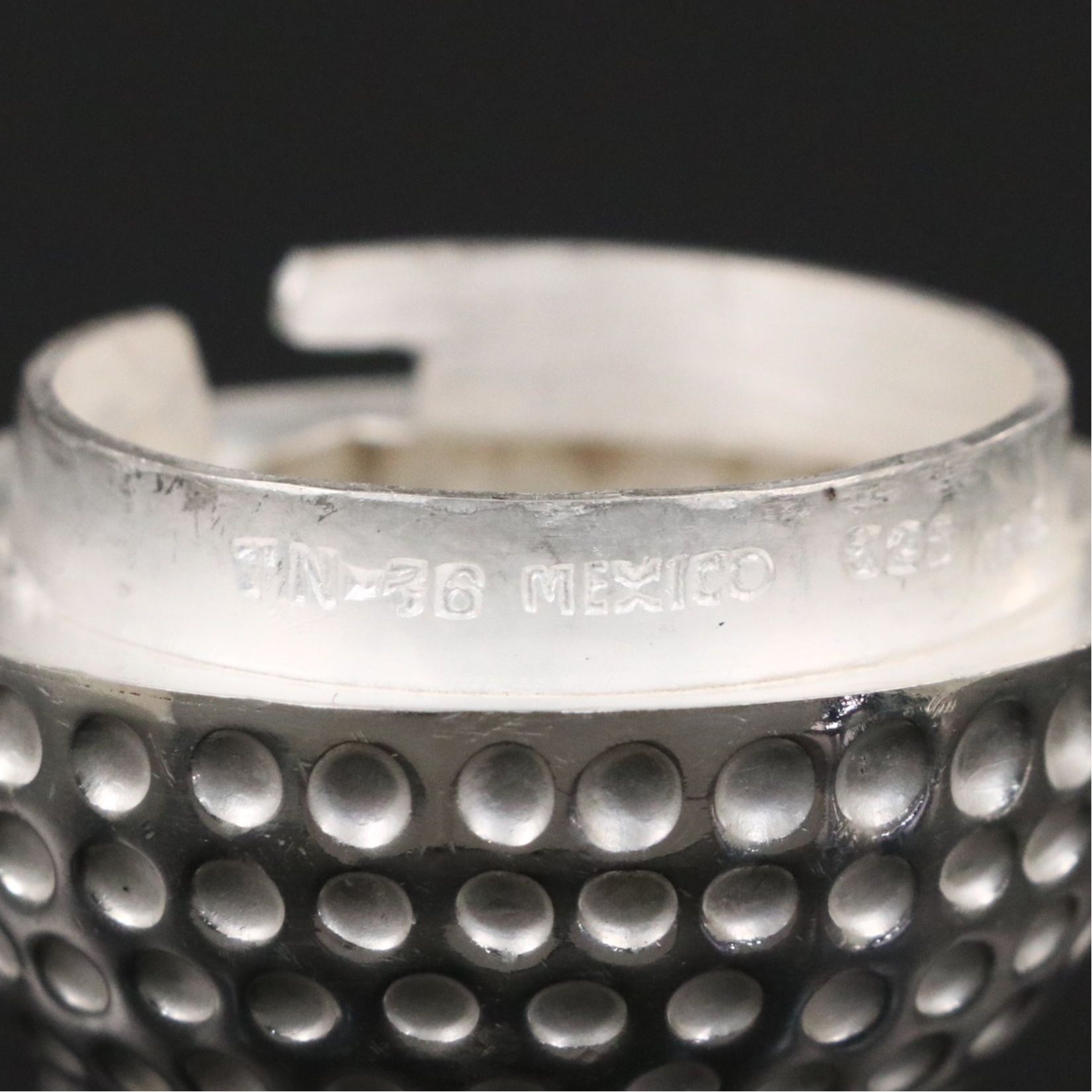 Mexican MCM Style Sterling Silver Golf Ball Form Box