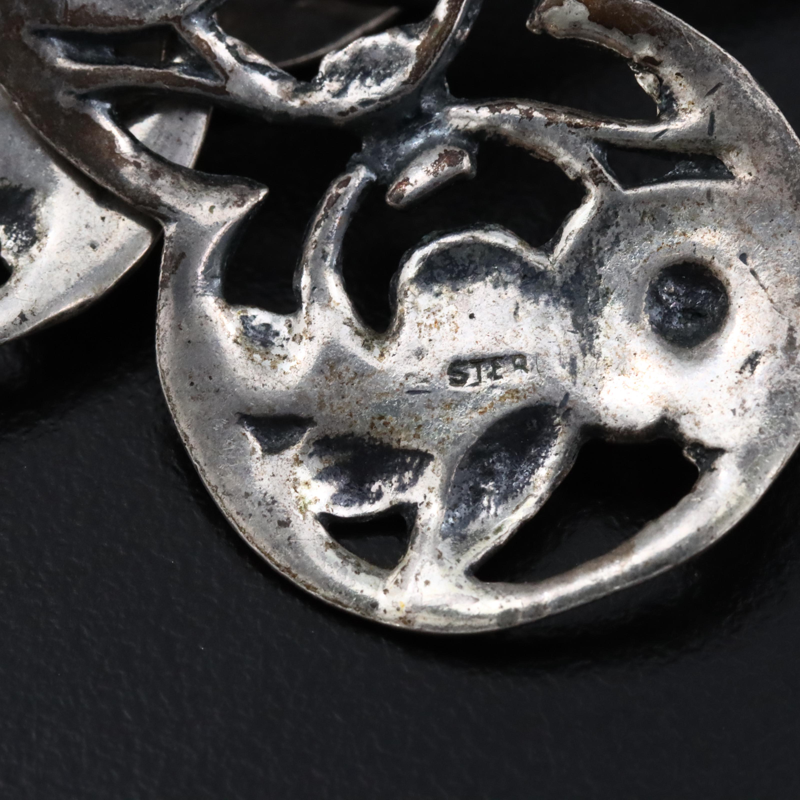 Sterling Floral Bracelet