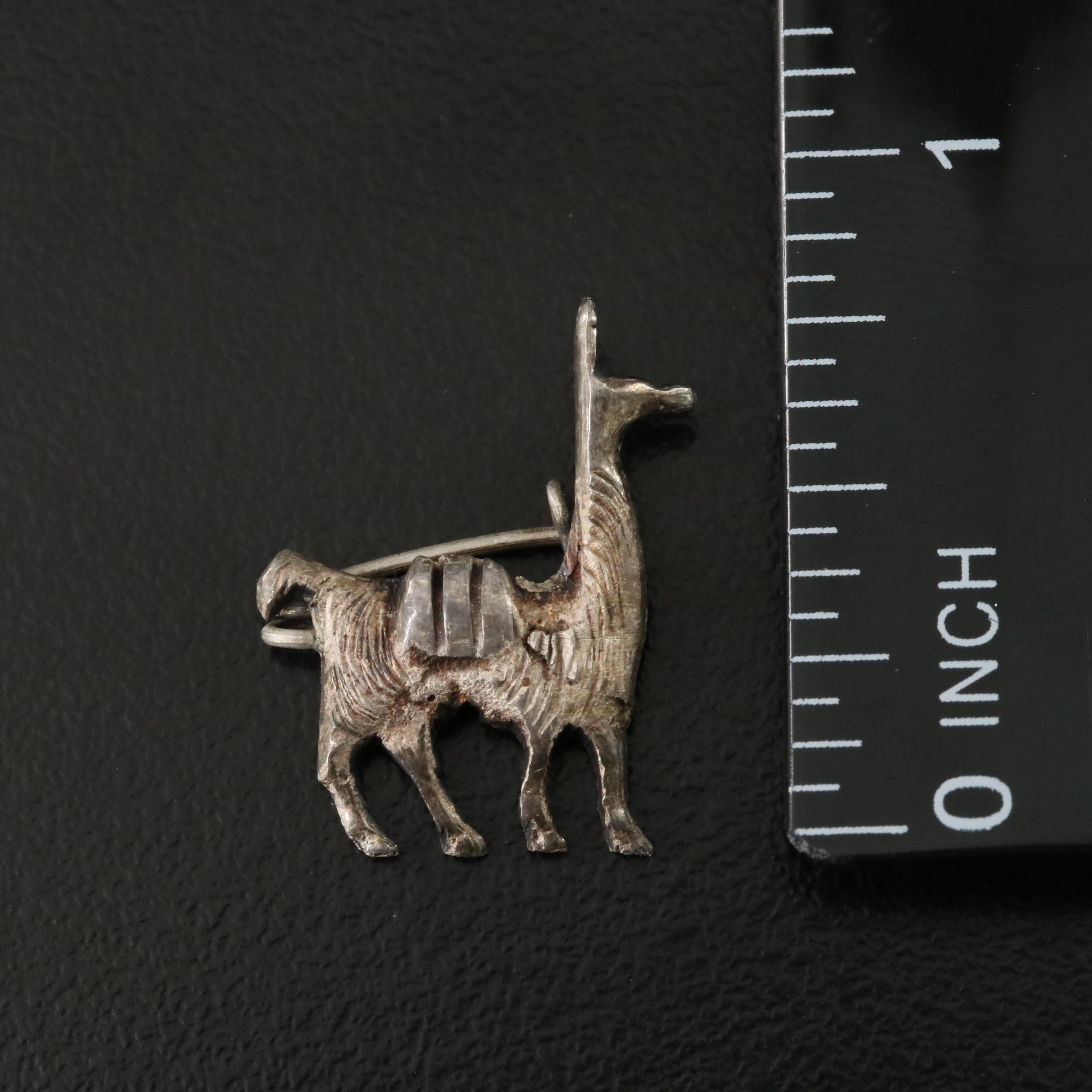 Sterling Llama Pin