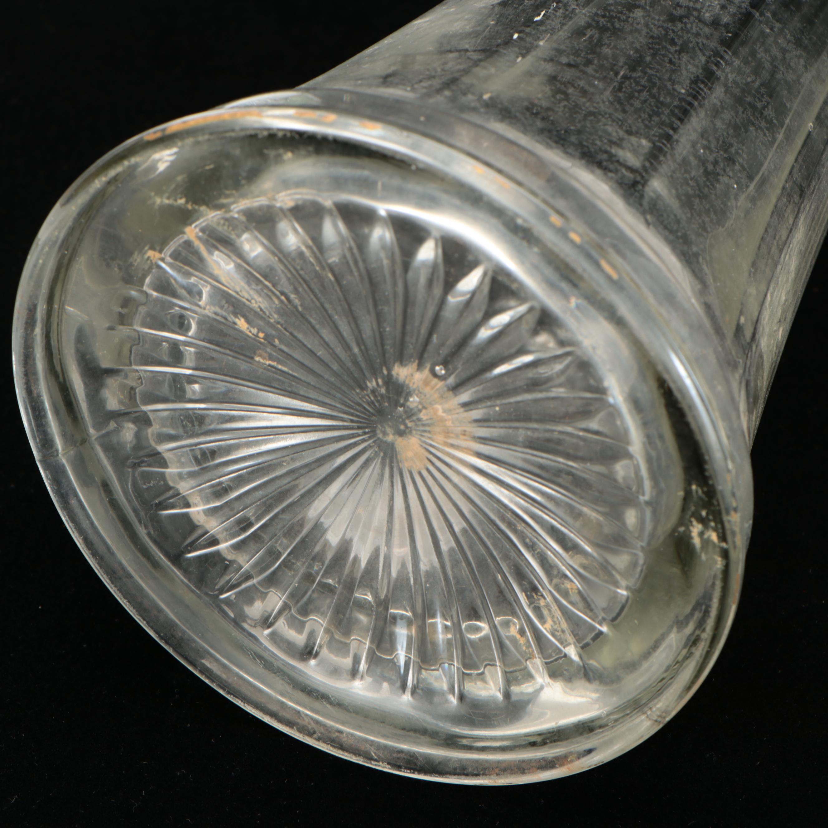 Mid Century Moderns Style Clear Glass Swung Vases, Mid to Late 20th Century